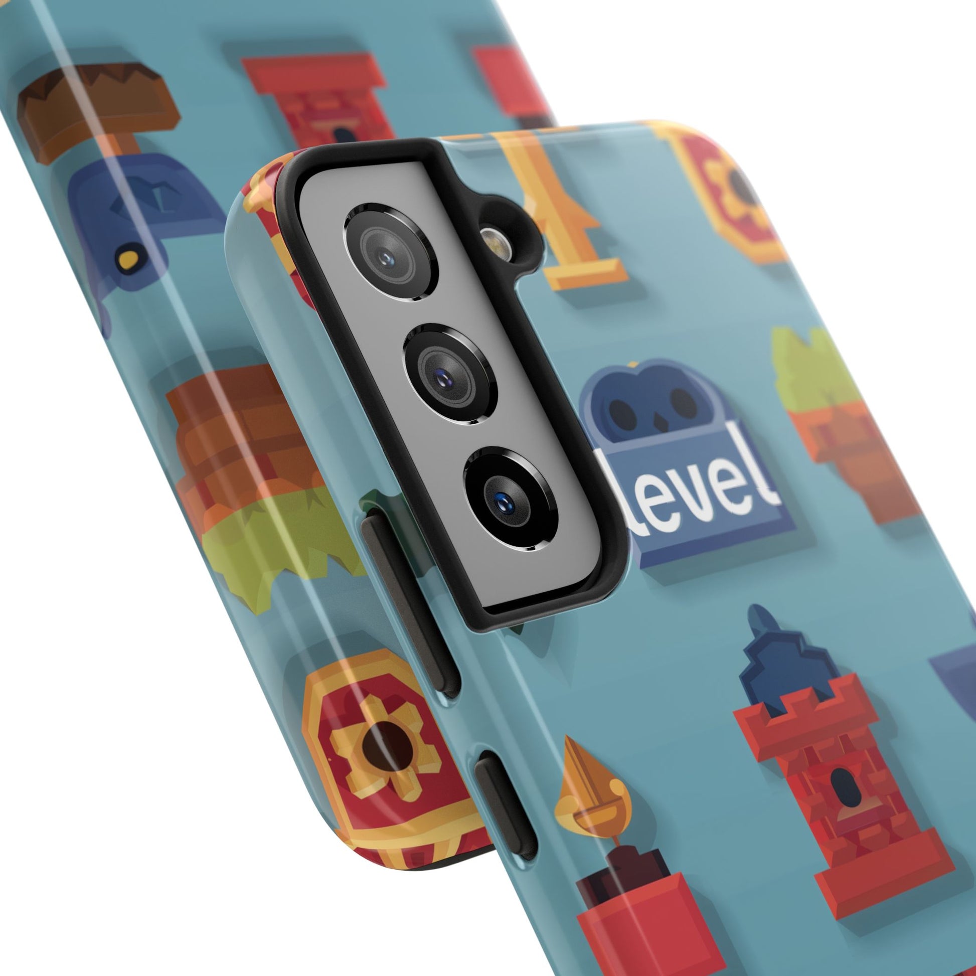 Pixel Art Video Game Level Up Phone Case, Retro Gaming Design, Geeky Gamer Phone Cover, Unique Video Game Art Accessories
