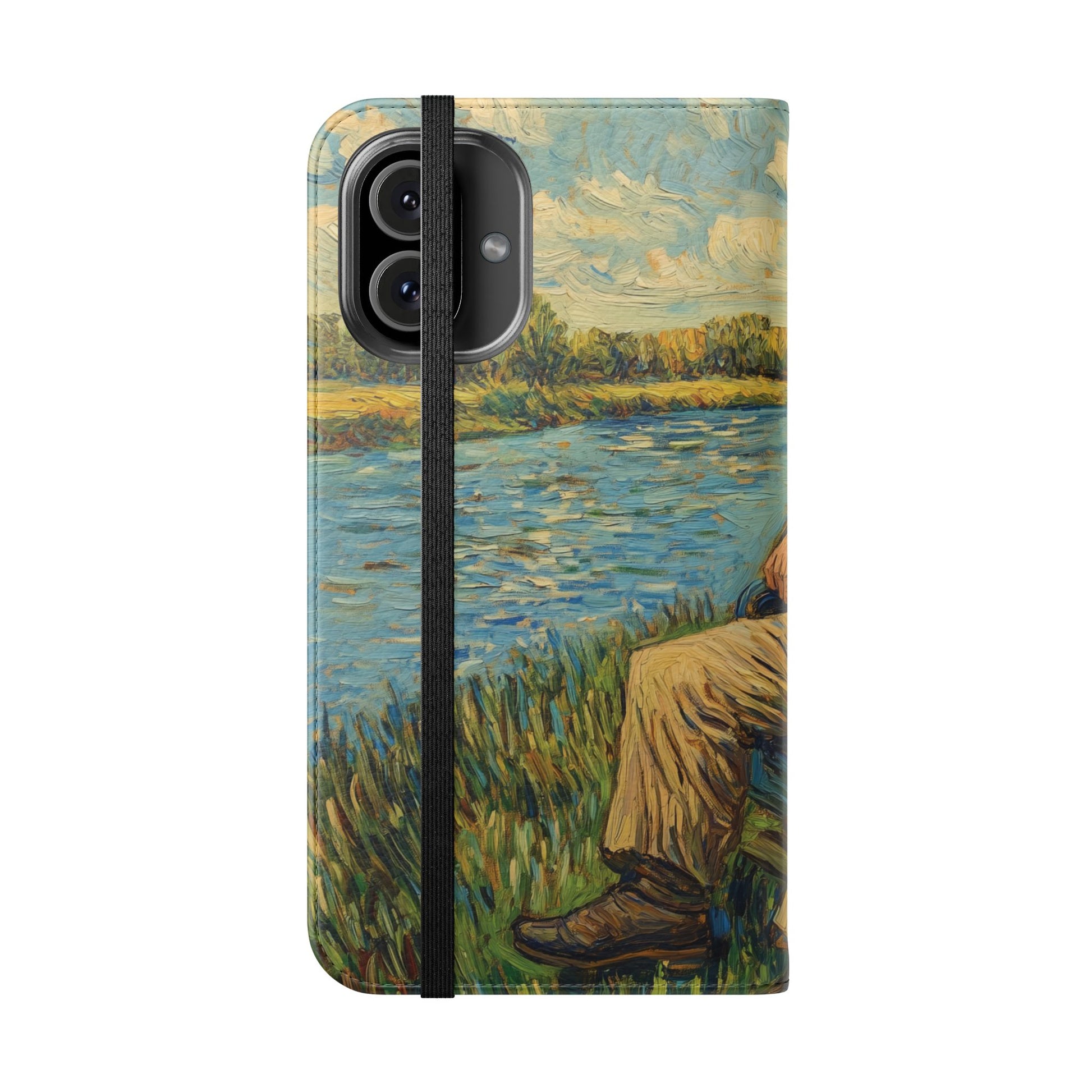 Flip Phone Case Painting A Van Gogh Down by the River iPhone 16 Pro Max  Galaxy