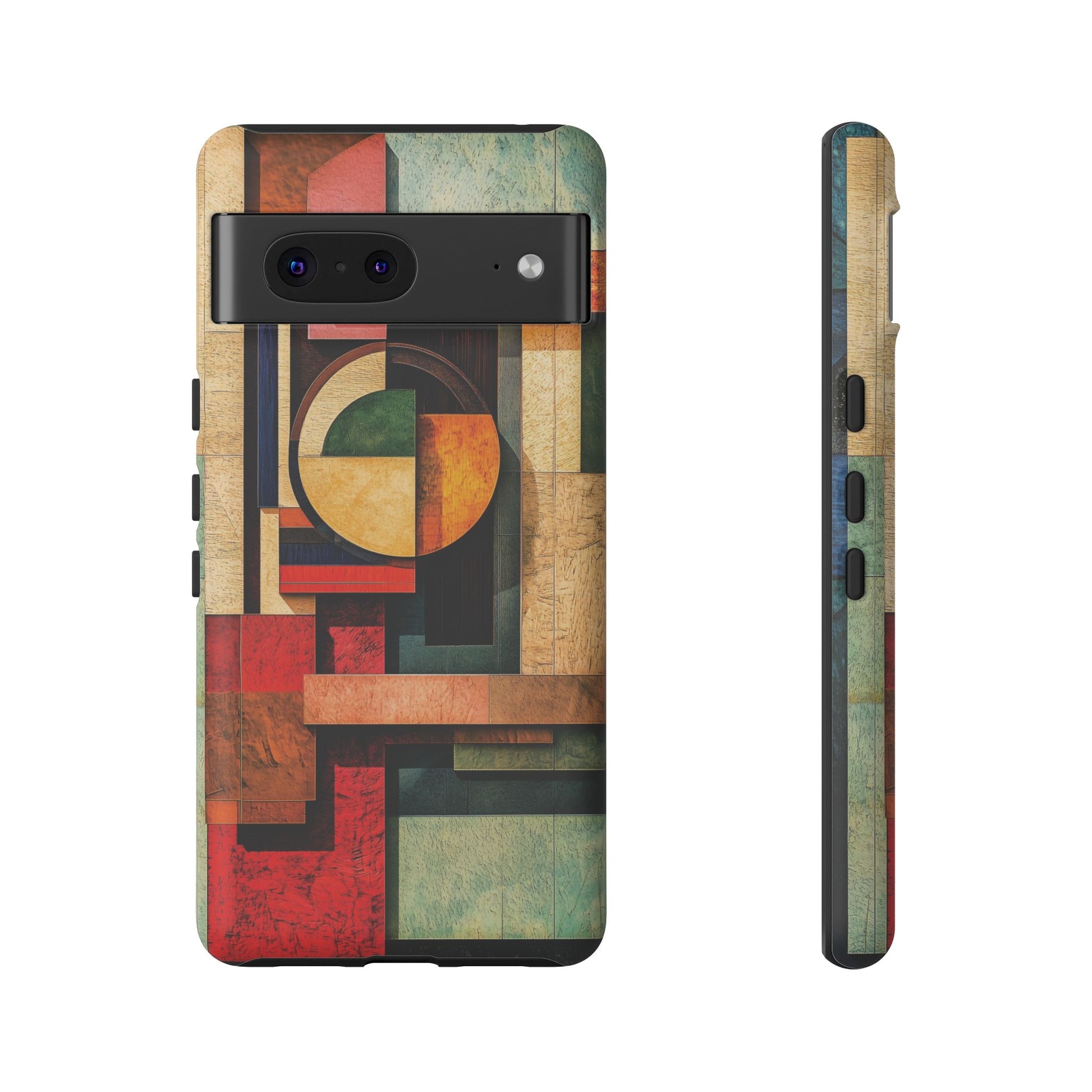 Tan Prairie Style Frank Lloyd Wright Usonian Phone Case Geometric Stained Glass Art Deco Marble Gold 13 14 15 16 iPhone Pro Max Galaxy Pixel