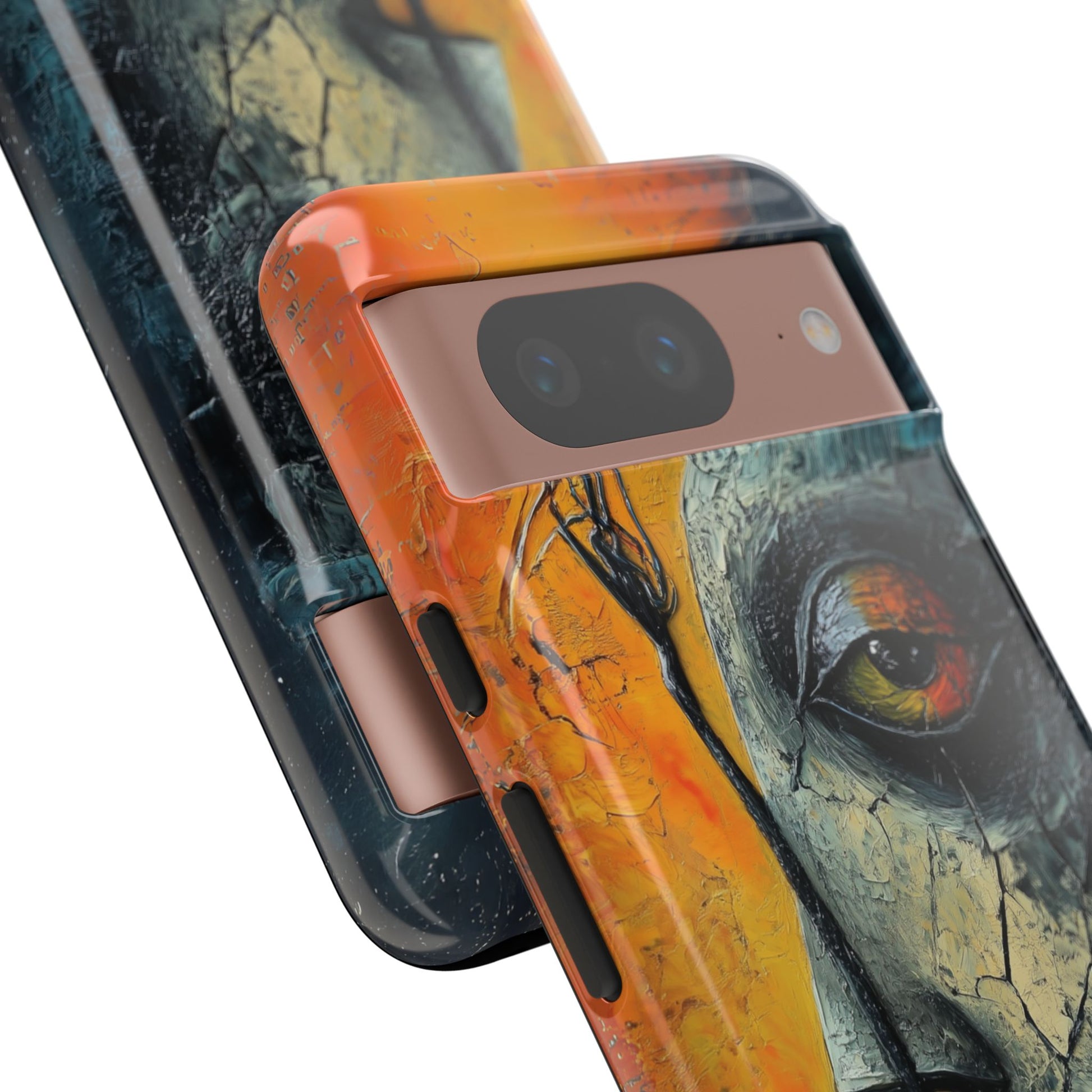 Surrealist Art Phone Case Salvador Dali Style Face Tough Case Unique Artistic 3D Textured Look Surrealism Gift Art iPhone 13 14 15 16