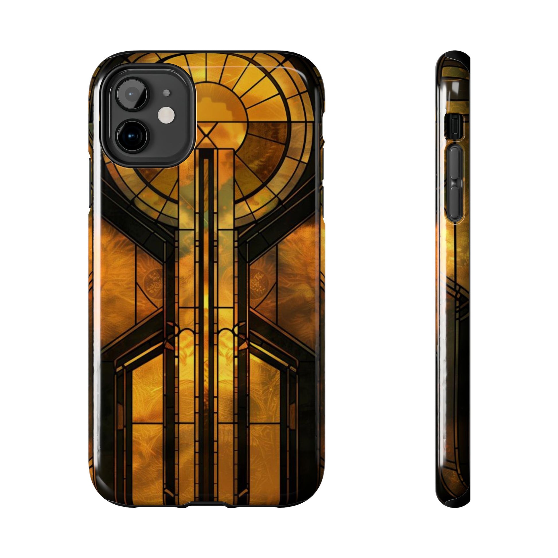 Durable Noir Art Deco Golden Design iPhone Cover - Stylish and Protective Phone Case on Etsy - Art Deco Gift