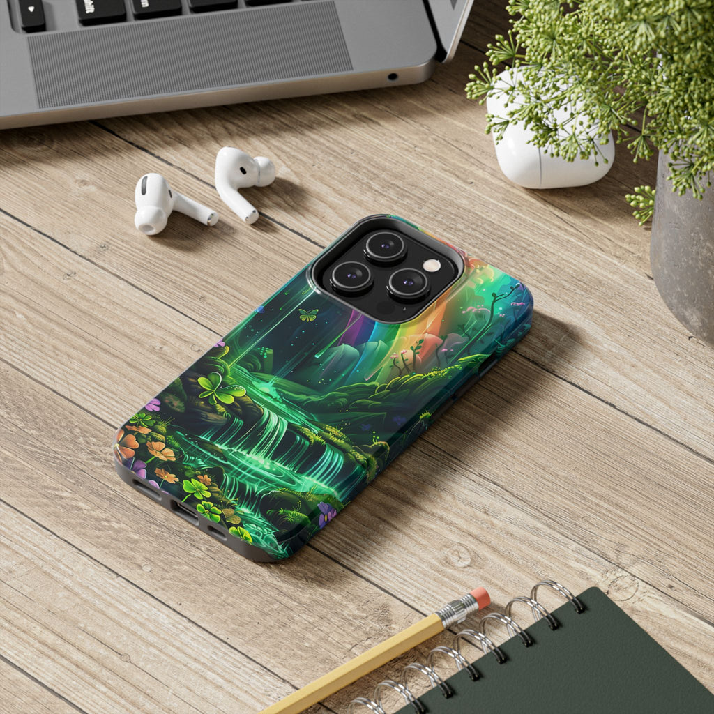 St. Patrick's Day Durable Phone Case, Lucky Phone Case Design, Durable Irish Luck Protective Cover, Holiday Gift Idea