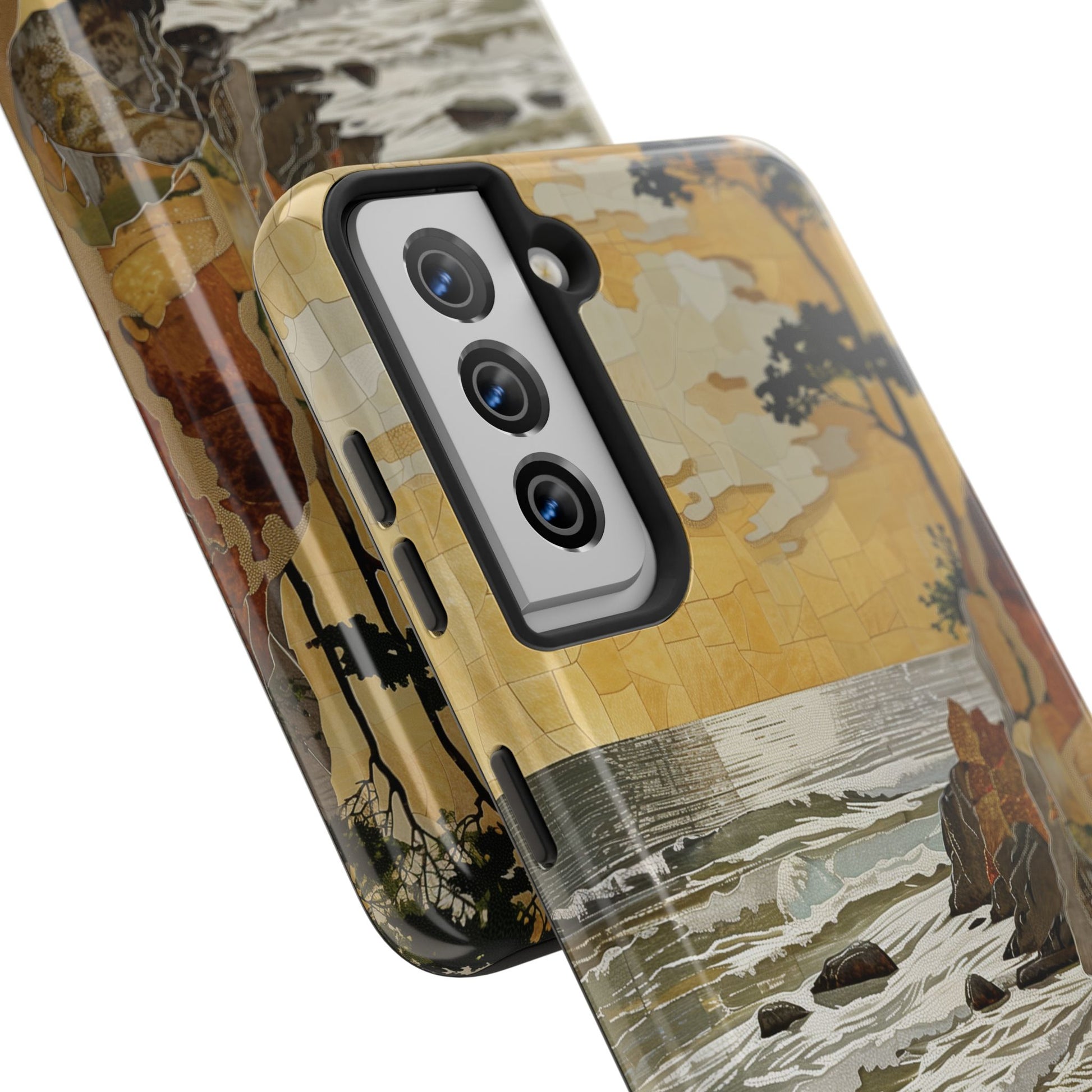 Retro Beach Scene Phone Case, Vintage Tropical Ocean iPhone Case, Summer Beach Phone Cover for iPhone, iphone 15 pro max