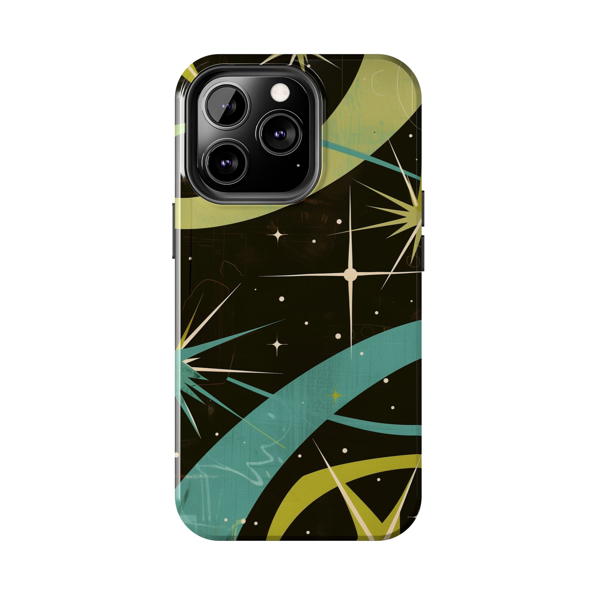 Mid Century Modern Star Design Phone Case, Earth Tone Colors, Retro Style Smartphone Cover, Vintage Phone Case, iPhone 14 Case, Apple iPhone