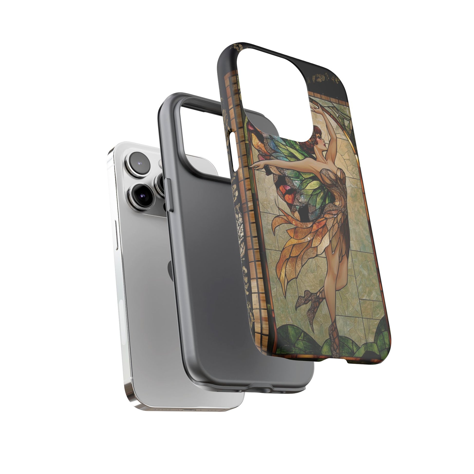 Fairy Phone Case Art Deco Woman Phone Case 1920s Art Nouveau Design in Stained Glass Alphonse Mucha Style Gatsby Style Poster