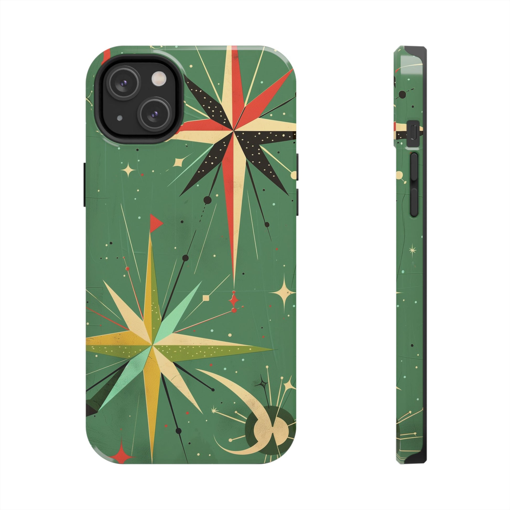 Mid Century Modern Star Design Phone Case, Earth Tone Colors, Retro Style Smartphone Cover, Vintage Phone Case, iPhone 14 Case, Apple iPhone