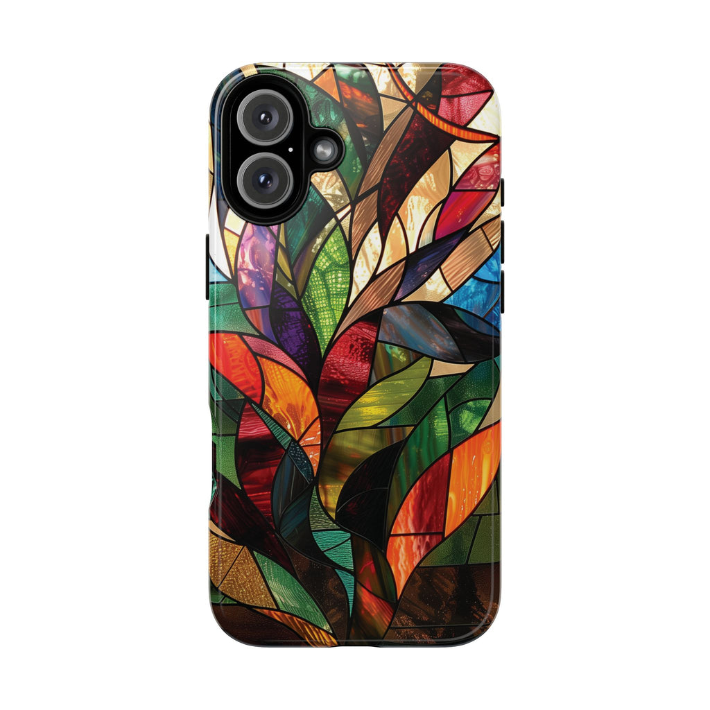 Frank Lloyd Wright Inspired Stained Glass Phone Case Mid Mod Geometric Artistic Architectural Design Art Deco iphone 13 14 15 16 Pro Max