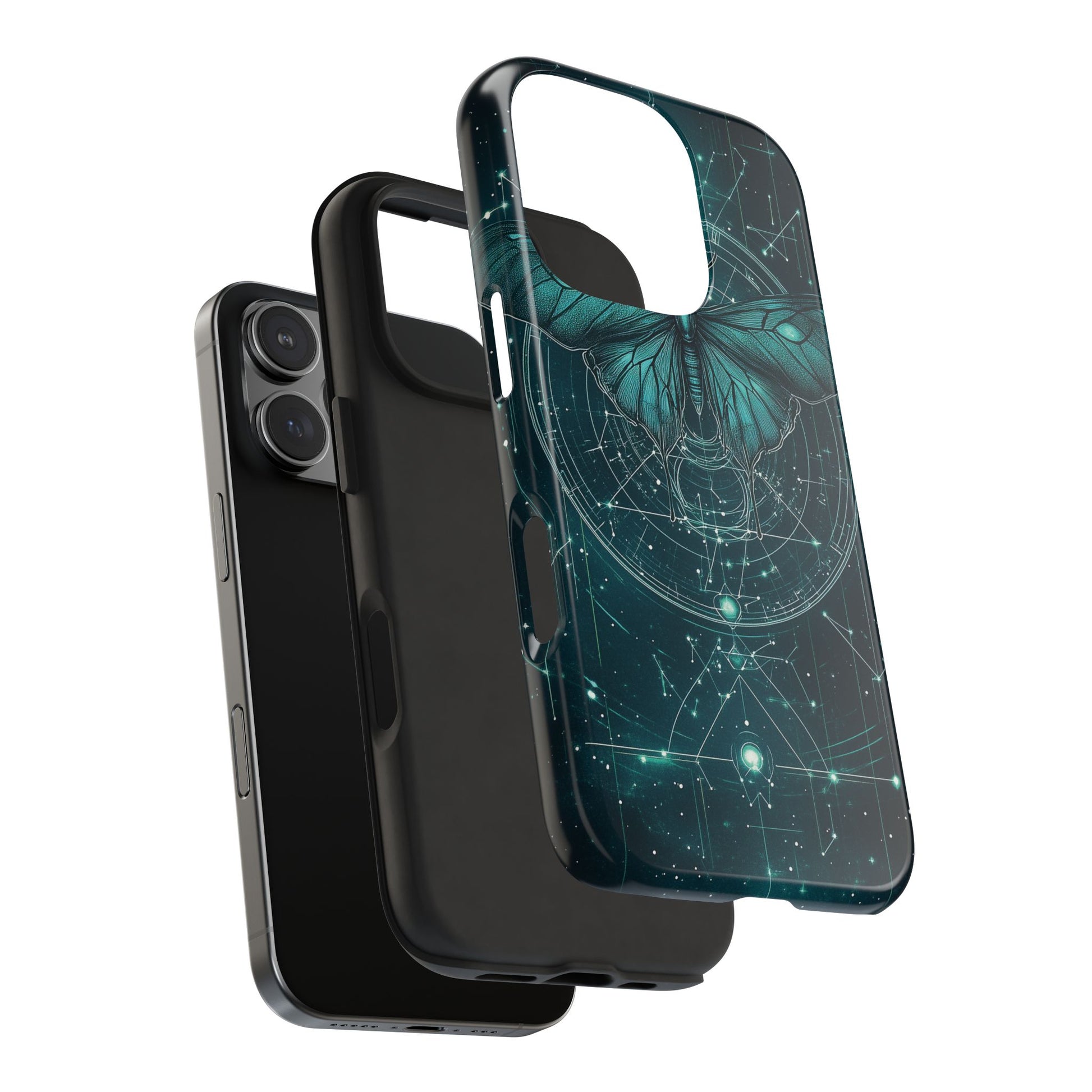 Celestial Dark Academia Phone Case, Magical Moth Vintage  Witchcraft iPhone Cover, Esoteric Nature Art, iPhone 15 Pro Max, iPhone 14 Pro