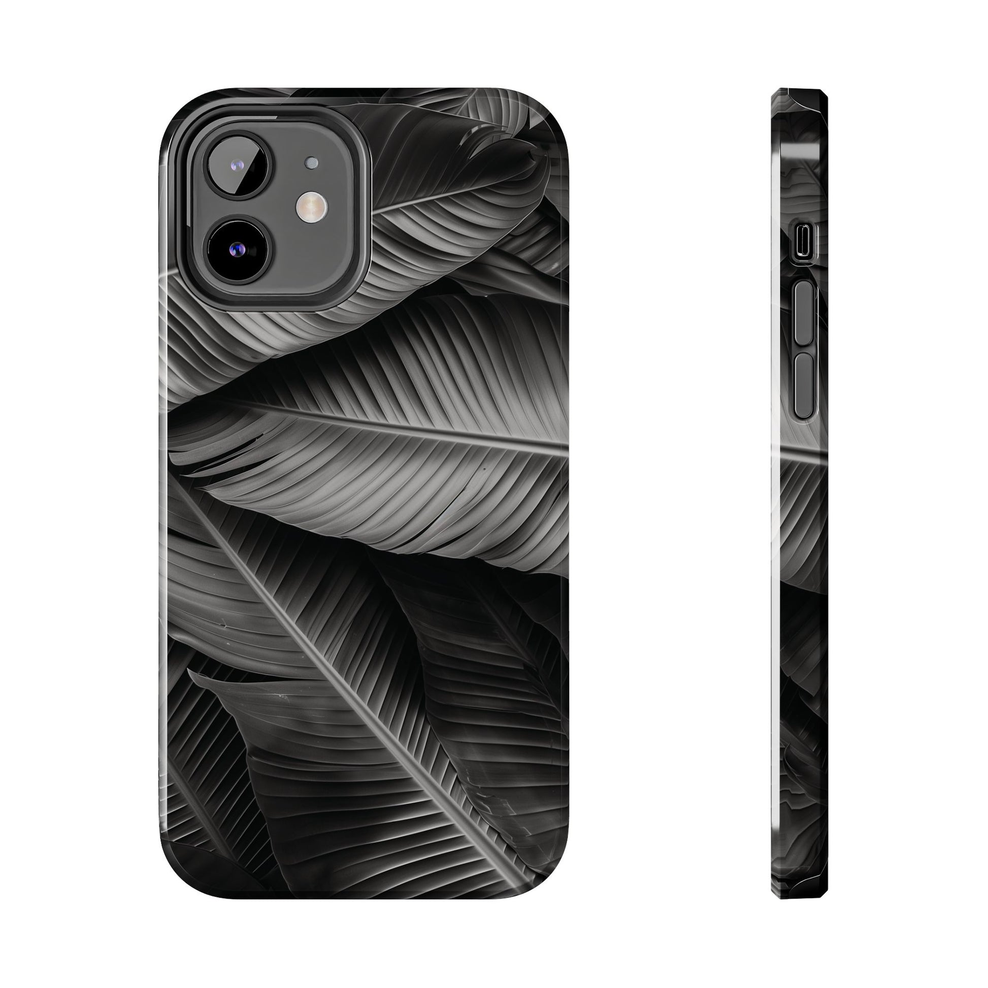 Custom Palm Leaf Phone Case, Palm Tree Phone Case, Tropical Leaf Design, Summer iPhone Cover, Black and White iPhone Case, iPhone 15 Pro Max
