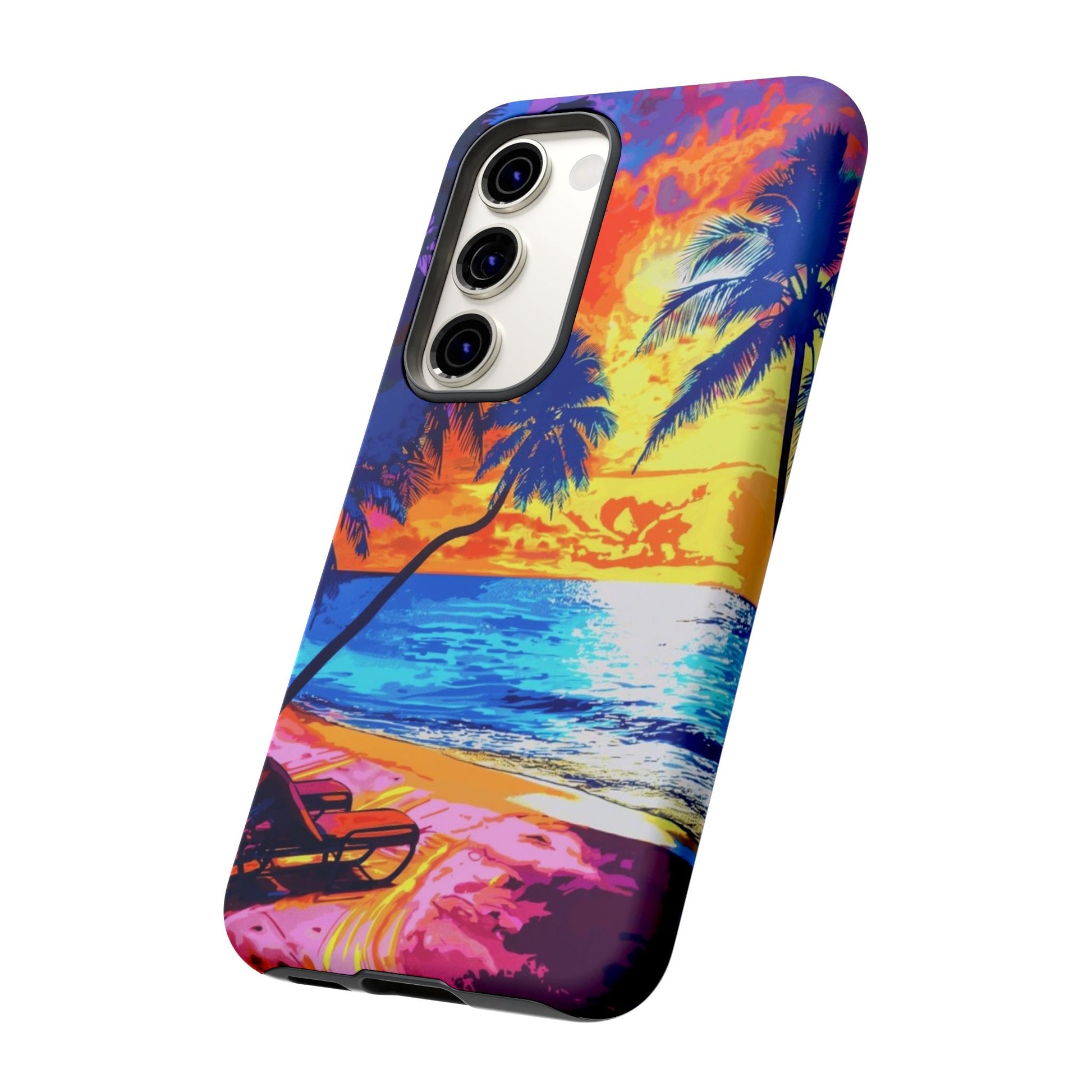 Sunset Bliss: Lisa Frank Style Android Phone Case