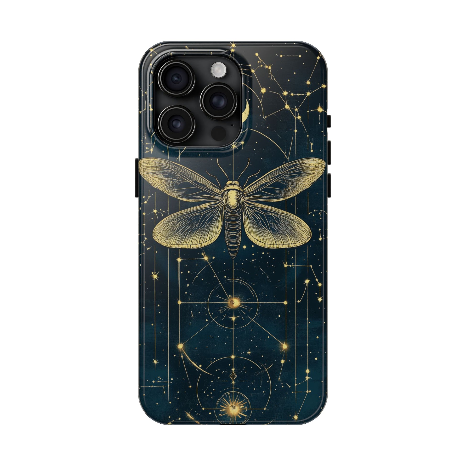 Celestial Dark Academia Phone Case Magical Moth Astrology Witchcraft Esoteric Entomology Nature Art Phone 13 14 15 Pro Max Samsung