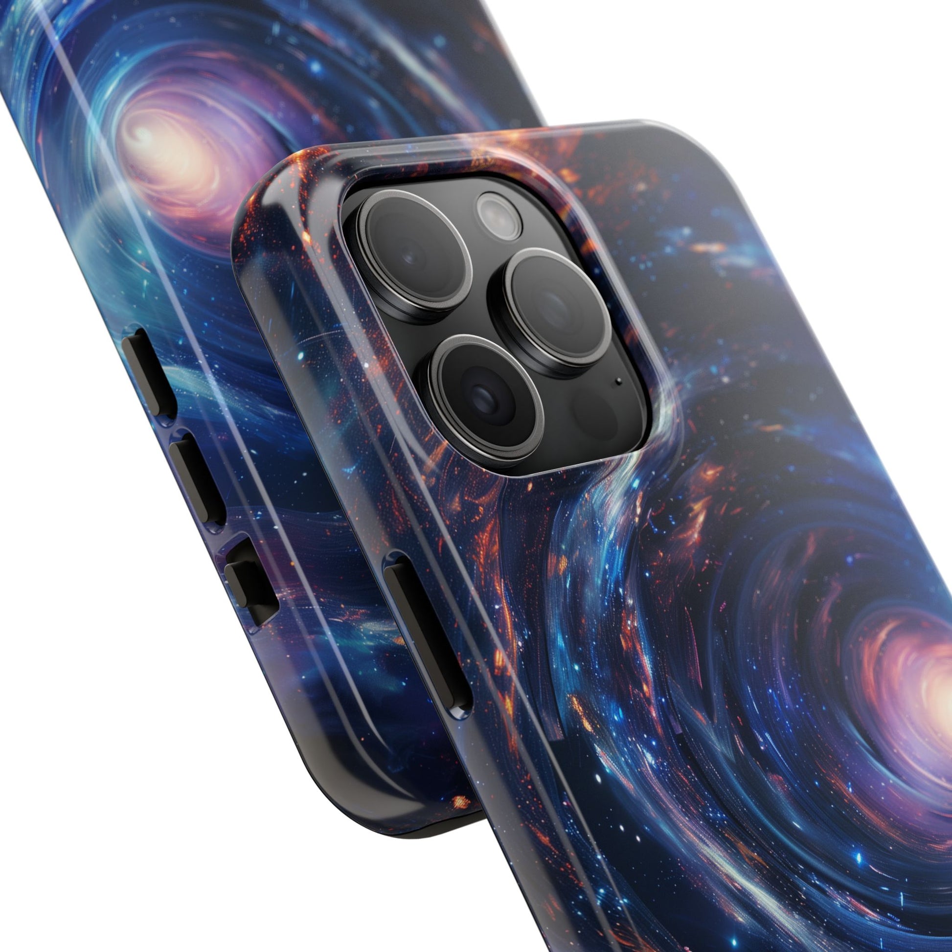 Dr Who inspired Phone Case - Space Wormholes Phone Case - Cosmic Galaxy Cover with Futuristic Wormhole Design - Sci-Fi Protective Case