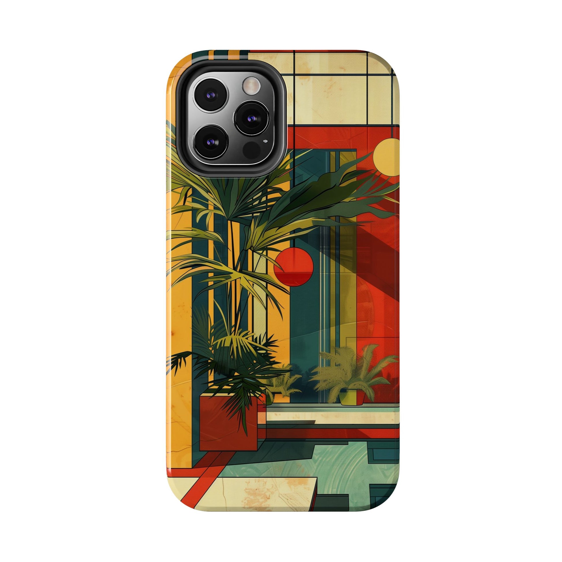 Frank Lloyd Wright Inspired Phone Case - Geometric Elegance and Architectural Beauty for iPhone Models