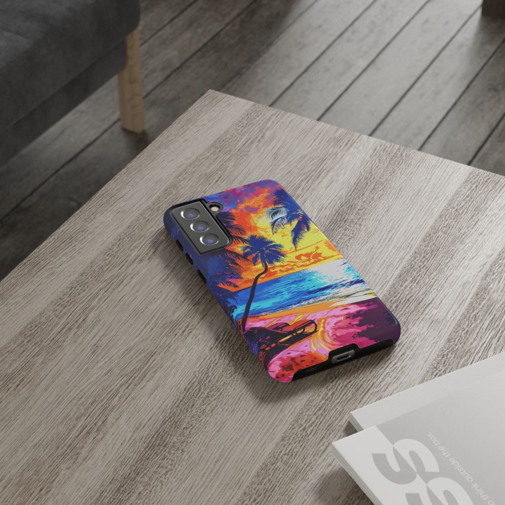 Sunset Bliss: Lisa Frank Style Android Phone Case