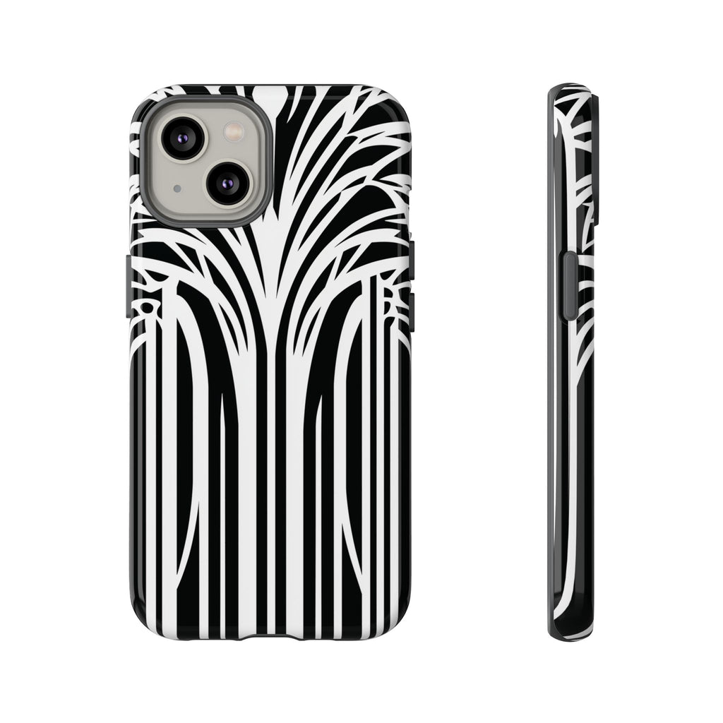 Blank White Art Deco Palm Tree Phone Case Design Lempicka Frank Lloyd Wright Prairie Style Stylish iphone 13 14 15 16 Pro Max Plus Galaxy