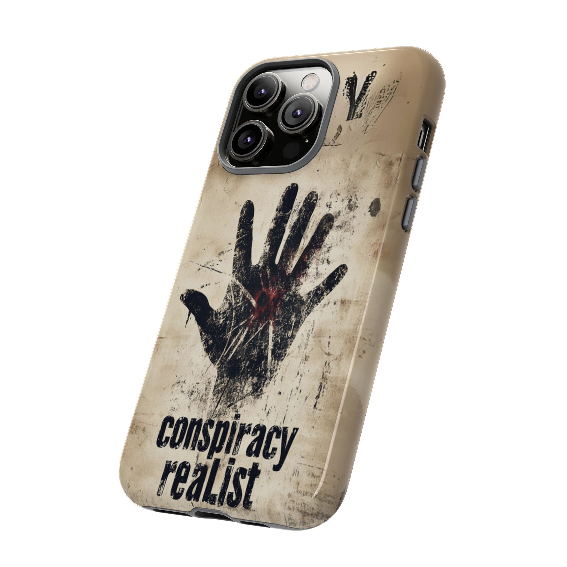 Conspiracy Theories Paranormal Mystery UFO X-Files Inspired Ghostly Hand Conspiracy Realist Cryptid iPhone 13 14 15 16 Pro Max Galaxy Pixel