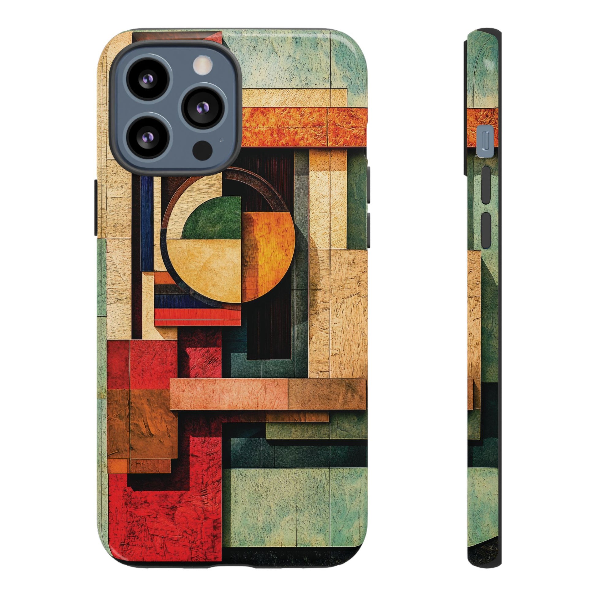 Tan Prairie Style Frank Lloyd Wright Usonian Phone Case Geometric Stained Glass Art Deco Marble Gold 13 14 15 16 iPhone Pro Max Galaxy Pixel