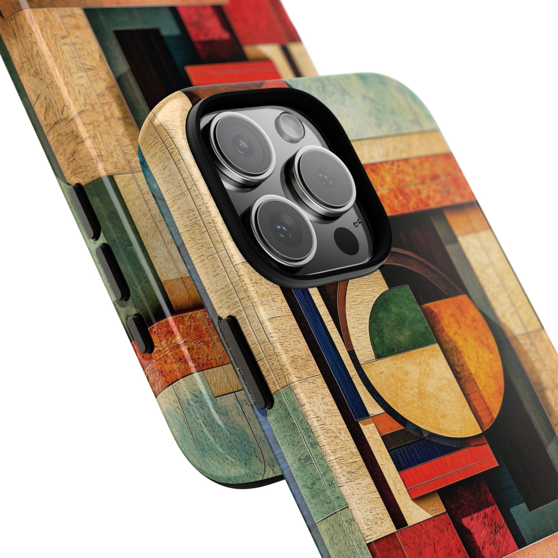 Tan Prairie Style Frank Lloyd Wright Usonian Phone Case Geometric Stained Glass Art Deco Marble Gold 13 14 15 16 iPhone Pro Max Galaxy Pixel