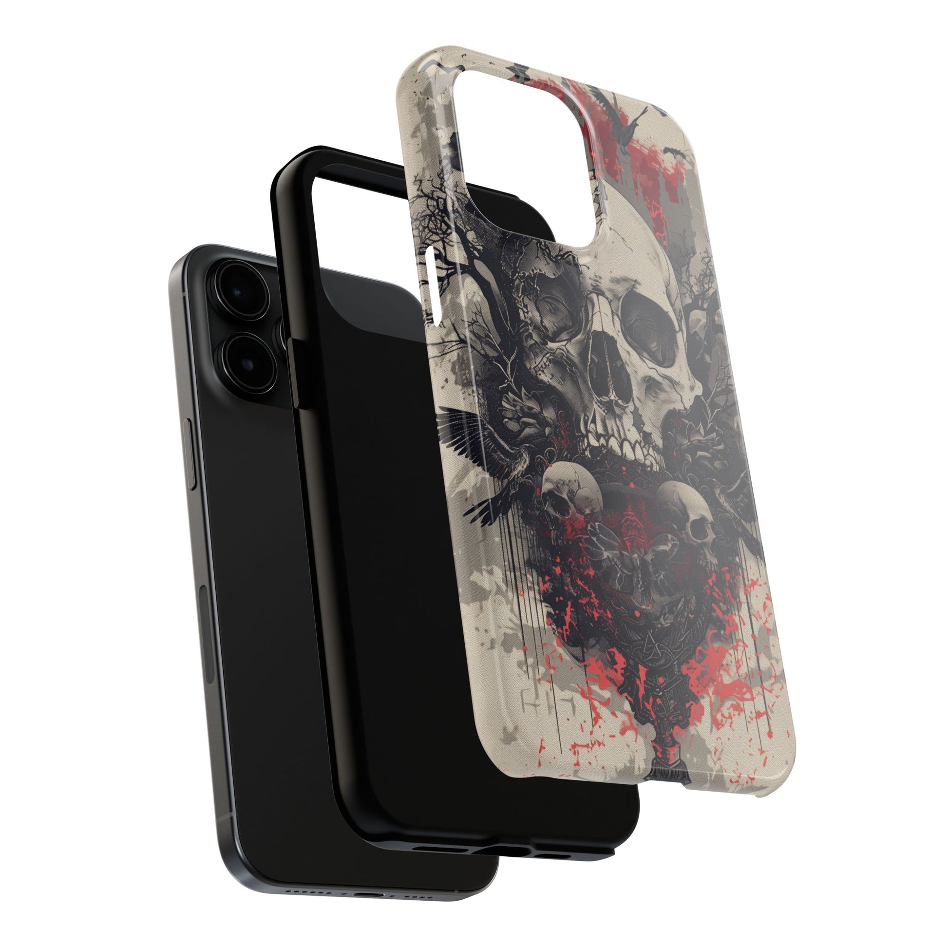 Gothic Art Phone Case Skulls and Crows, Moth Phone Case, Moon and Tarot Phone Case, Halloween Spooky Season, Dark Academia iPhone 15 Pro Max