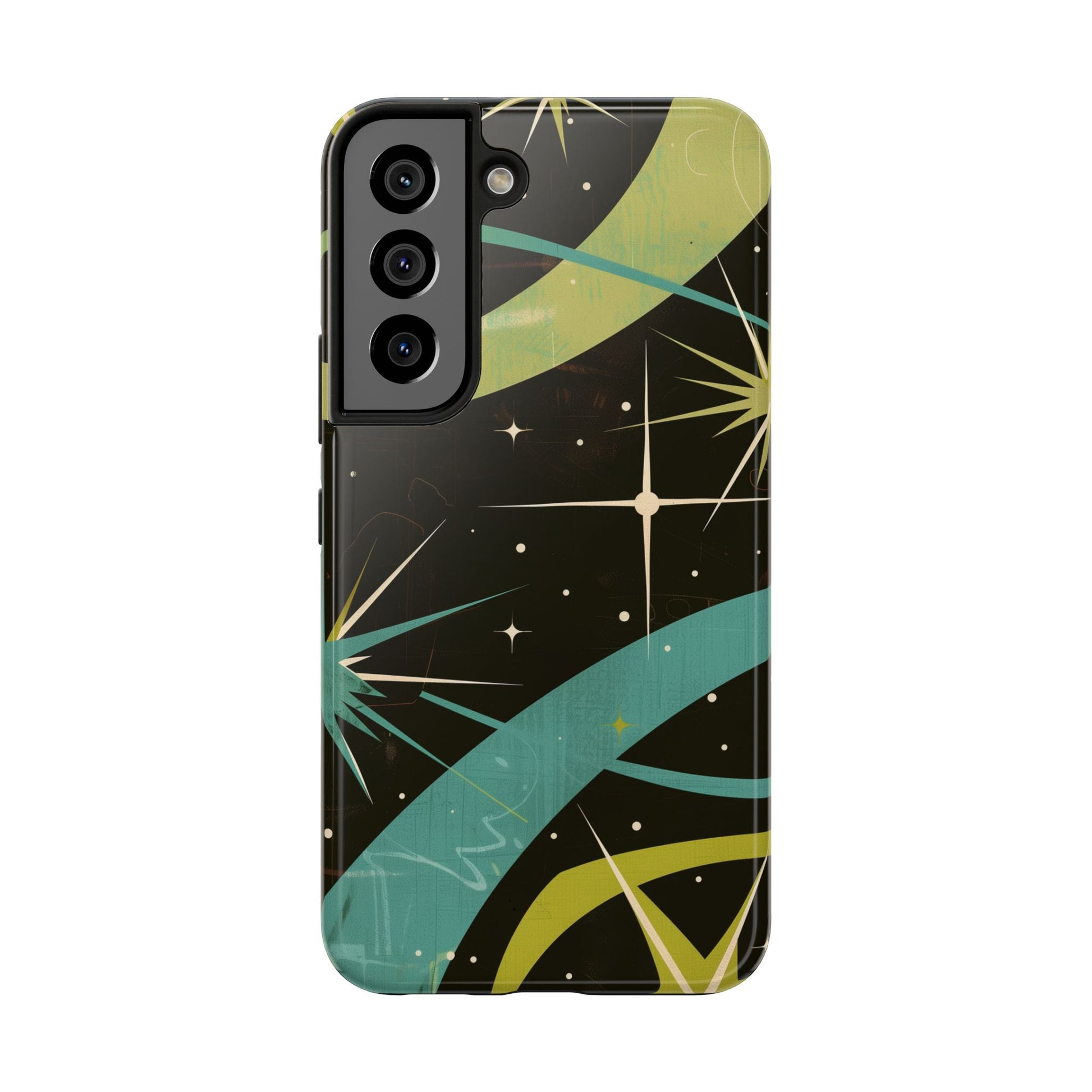 Mid Century Modern Star Design Phone Case, Earth Tone Colors, Retro Style Smartphone Cover, Vintage Phone Case, iPhone 14 Case, Apple iPhone