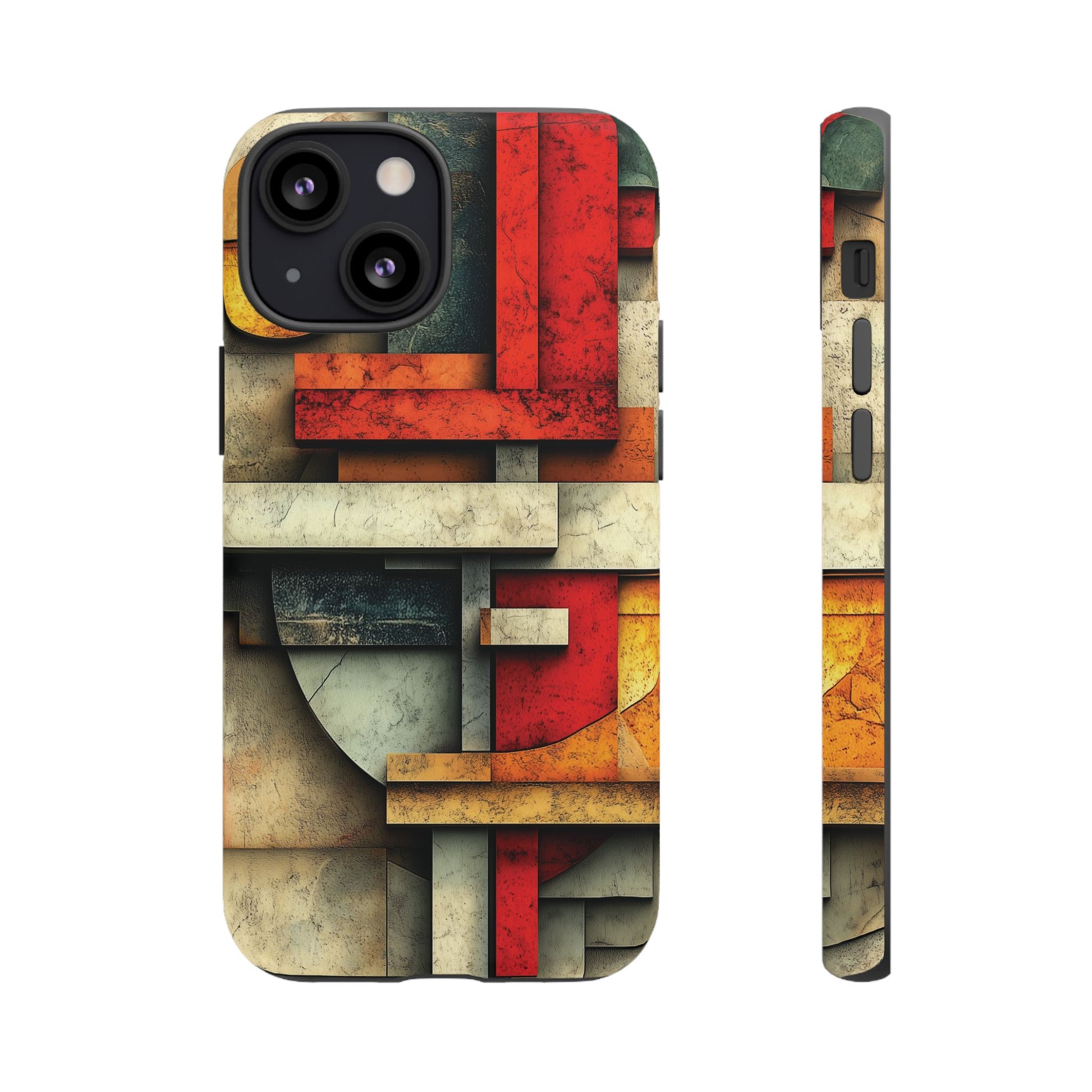Red Prairie Style Frank Lloyd Wright Usonian Phone Case Geometric Stained Glass Art Deco Marble Gold 13 14 15 16 iPhone Pro Max Galaxy Pixel