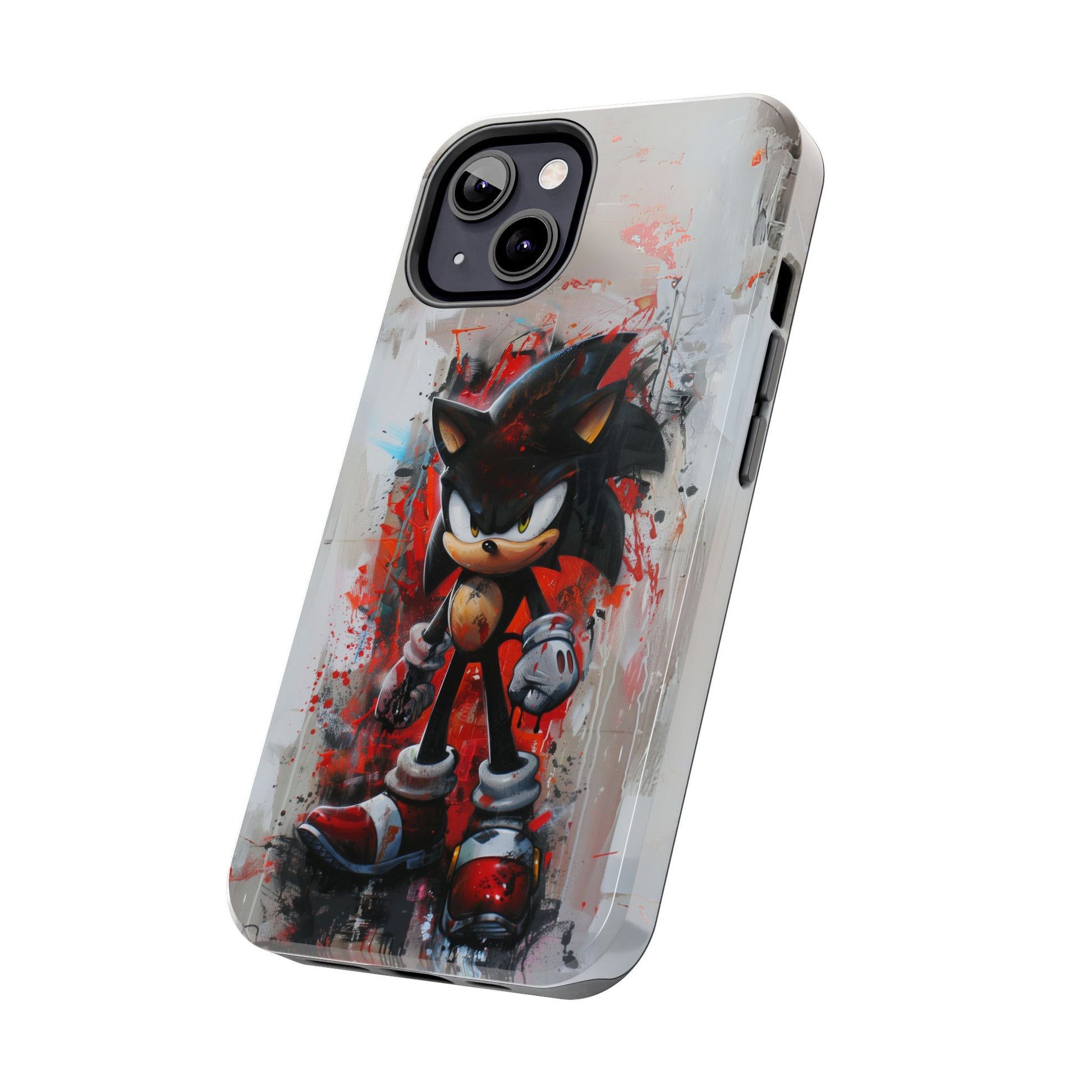 Shadow the Hedgehog Inspired Phone Case, Durable iPhone Case, Perfect Gamer Gift, SEGA, Sonic the Hedgehog, Tails, Shadow, iPhone 12