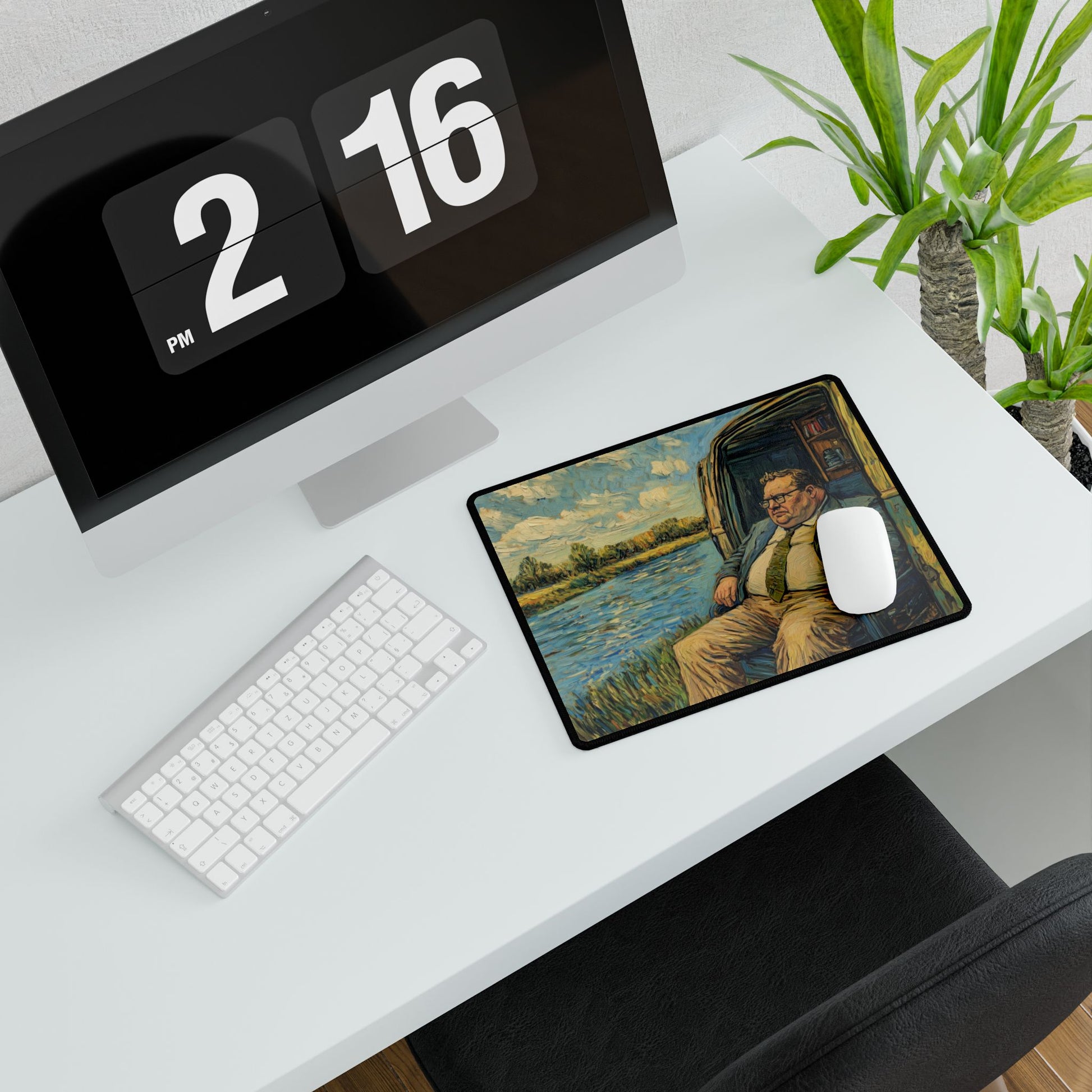 Desk Mat Computer Van Gogh Down by the River Home Office Decor