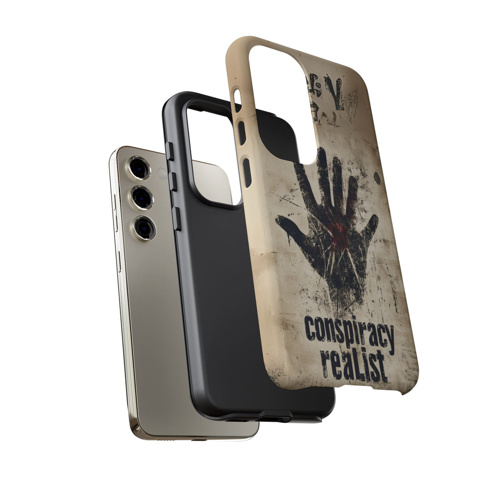 Conspiracy Theories Paranormal Mystery UFO X-Files Inspired Ghostly Hand Conspiracy Realist Cryptid iPhone 13 14 15 16 Pro Max Galaxy Pixel