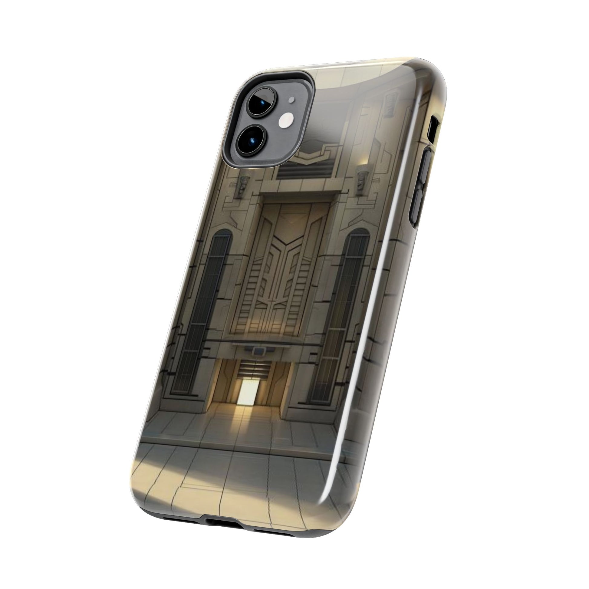 Durable Phone Case - Frank Lloyd Wright Style Room - Tough Architectural Design iPhone/Android Cover - Unique Art Deco Protection Accessory