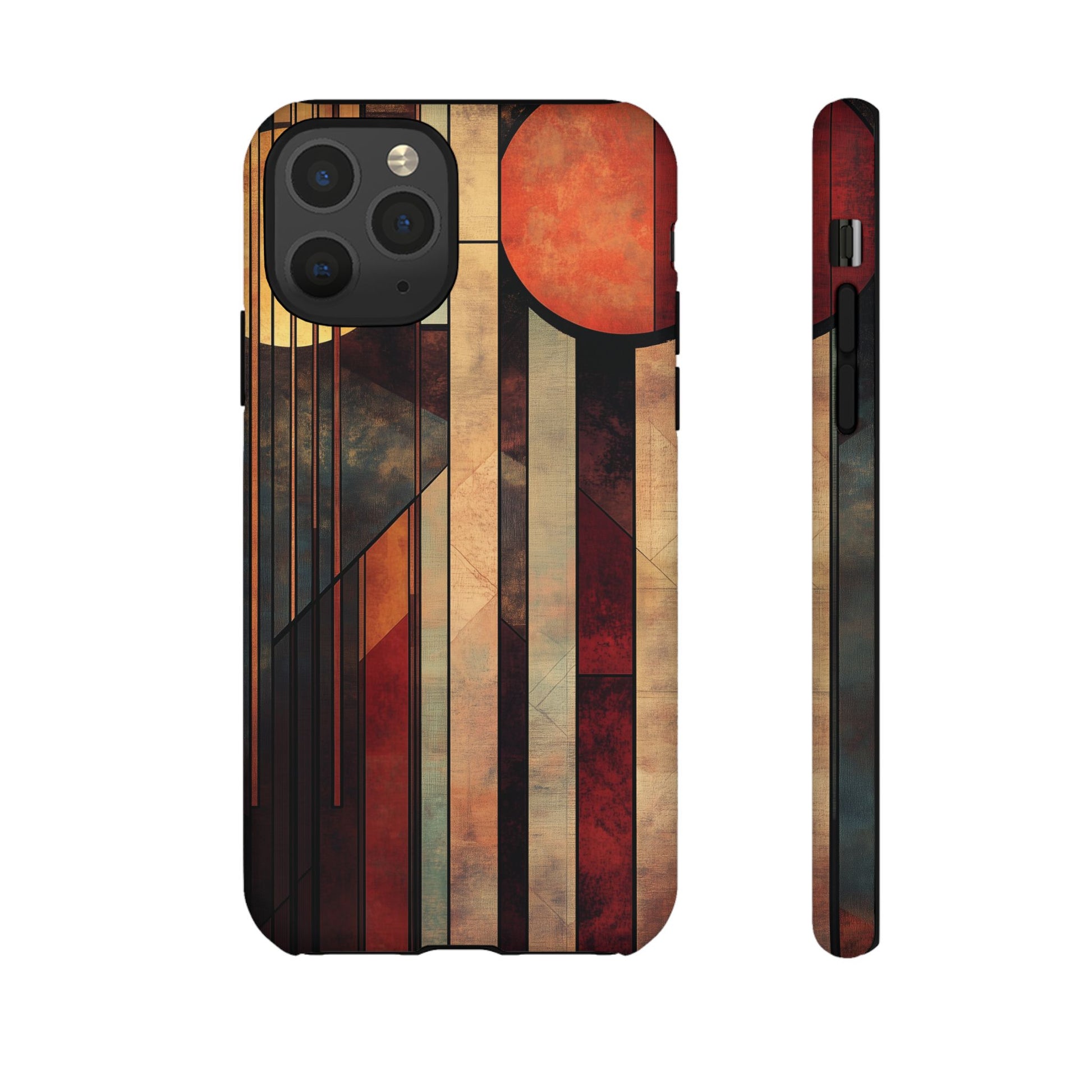 Dark Prairie Frank Lloyd Wright Usonian Phone Case Geometric Stained Glass Art Deco Marble Gold 13 14 15 16 iPhone Pro Max Galaxy Pixel
