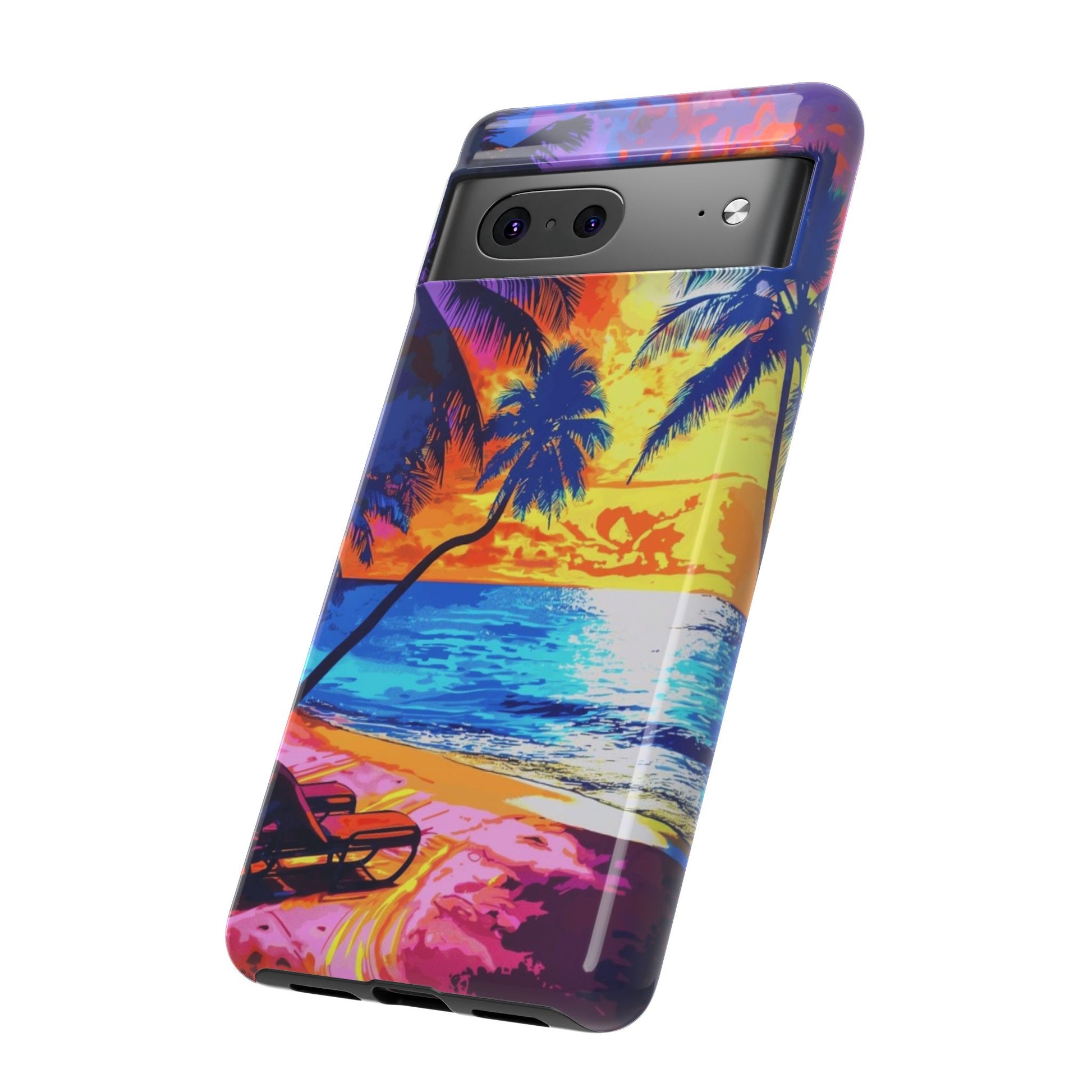 Sunset Bliss: Lisa Frank Style Android Phone Case