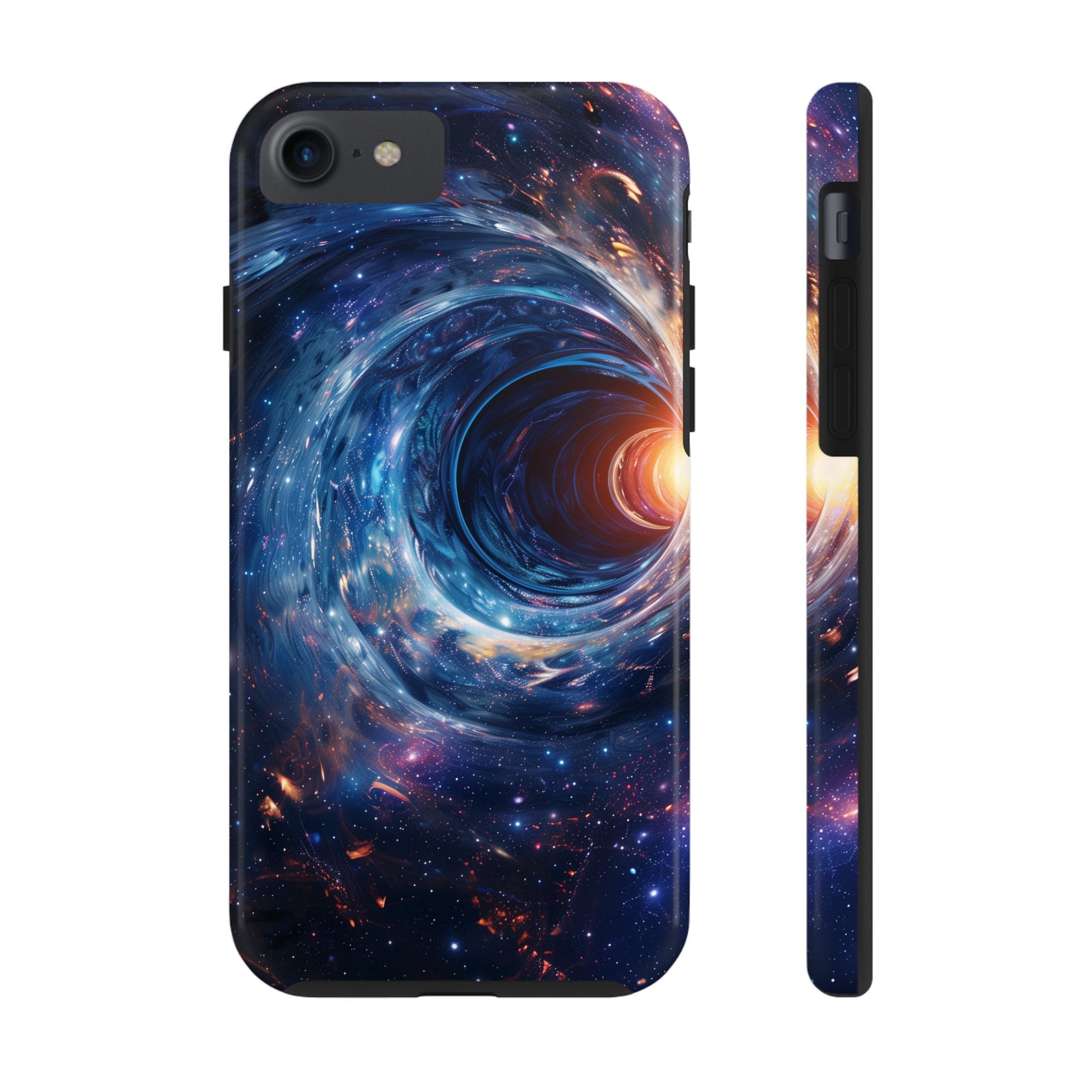 Sliders Inspired Iphone case - Space Wormholes Phone Case - Cosmic Galaxy Cover with Futuristic Wormhole Design - Sci-Fi iphone Case
