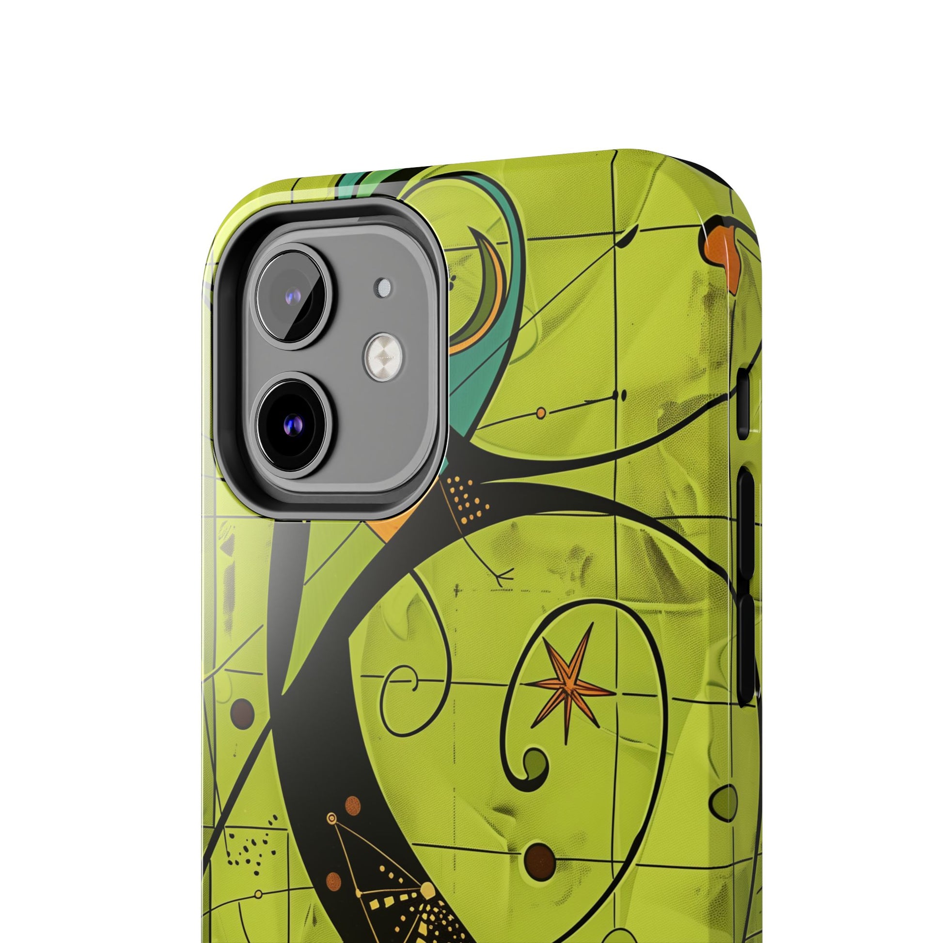 Mid Century Modern Star Design Phone Case, Earth Tone Colors, Retro Style Smartphone Cover, Vintage Phone Case, iPhone 14 Case, Apple iPhone