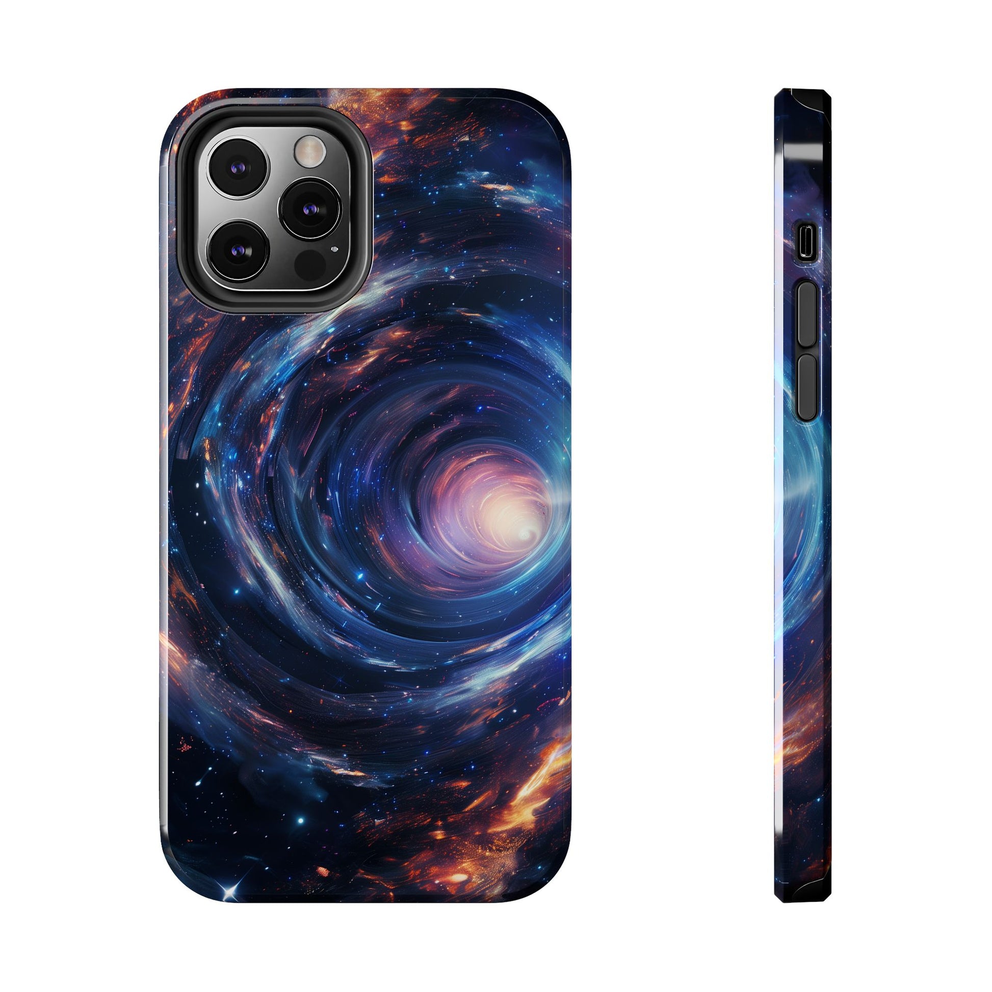 Dr Who inspired Phone Case - Space Wormholes Phone Case - Cosmic Galaxy Cover with Futuristic Wormhole Design - Sci-Fi Protective Case