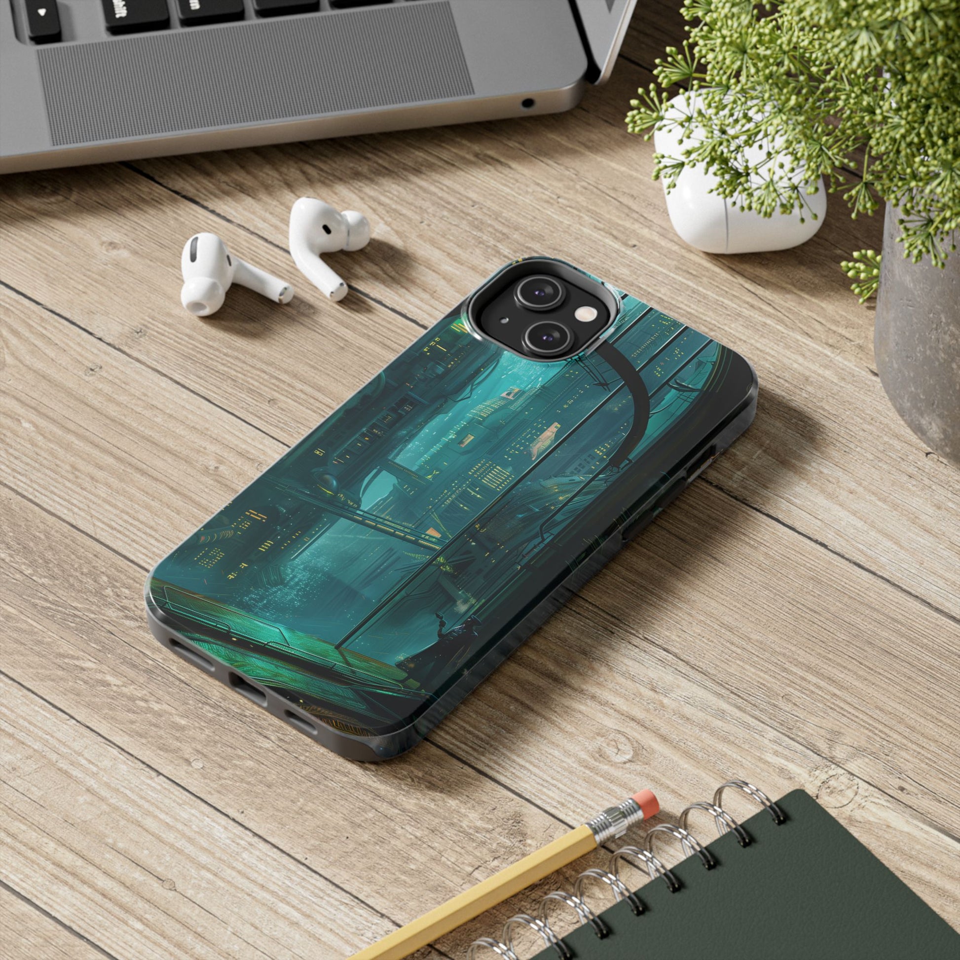 BioShock Inspired Phone Case - Underwater Art Deco City - Gaming Phone Cover - Unique Video Game Accessory