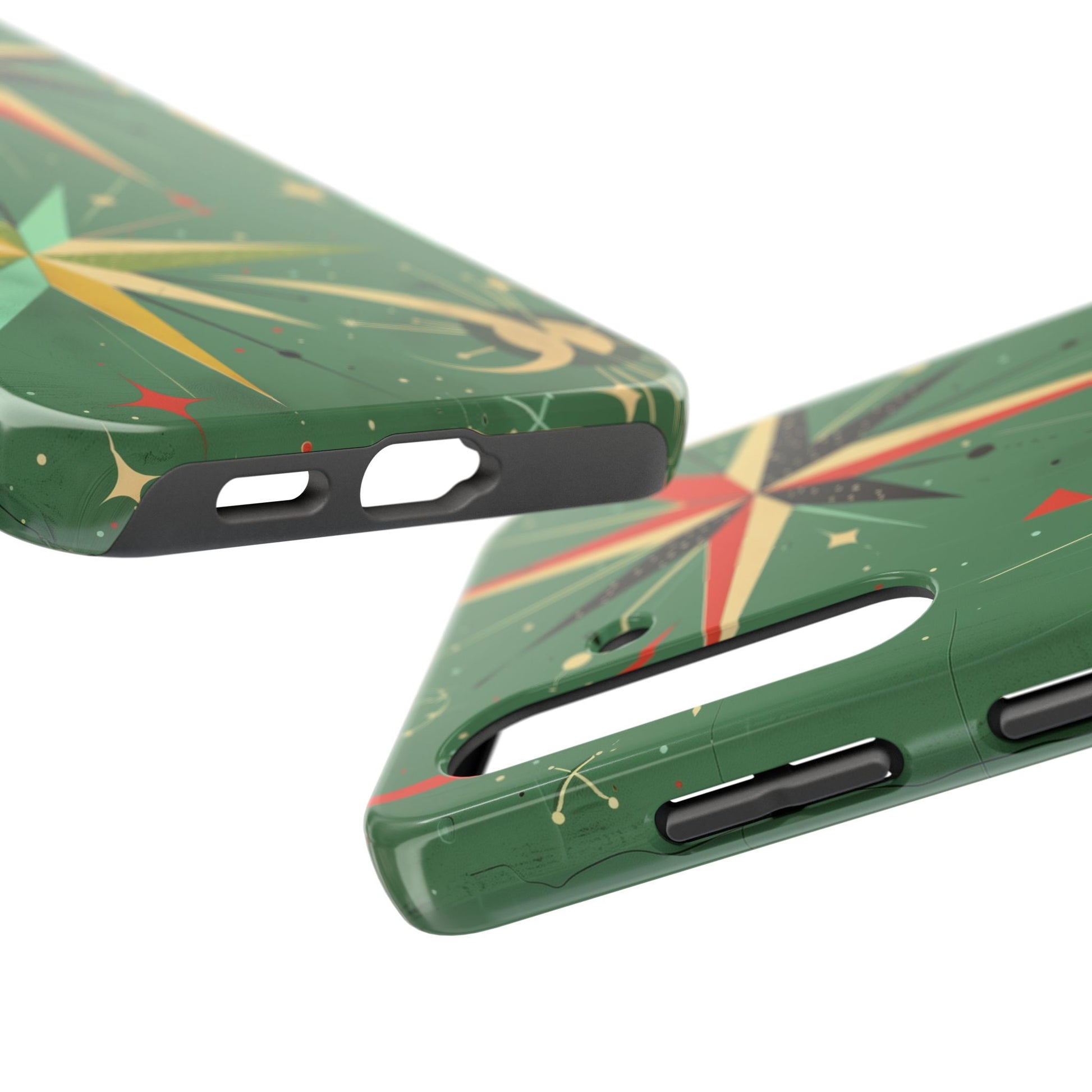 Mid Century Modern Star Design Phone Case, Earth Tone Colors, Retro Style Smartphone Cover, Vintage Phone Case, iPhone 14 Case, Apple iPhone