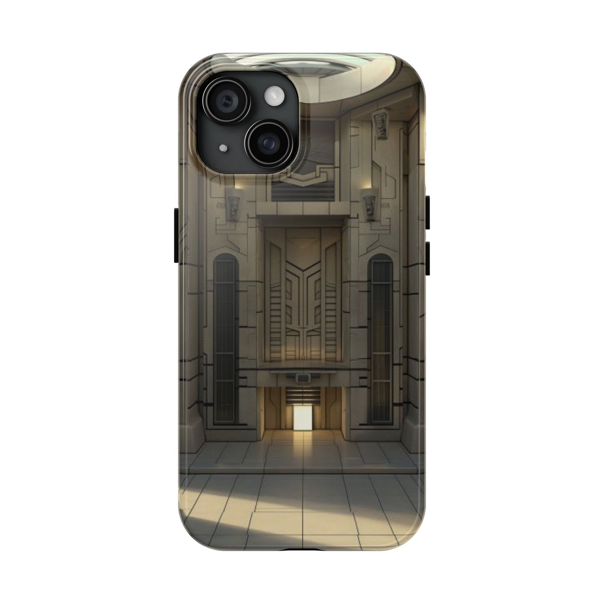 Durable Phone Case - Frank Lloyd Wright Style Room - Tough Architectural Design iPhone/Android Cover - Unique Art Deco Protection Accessory