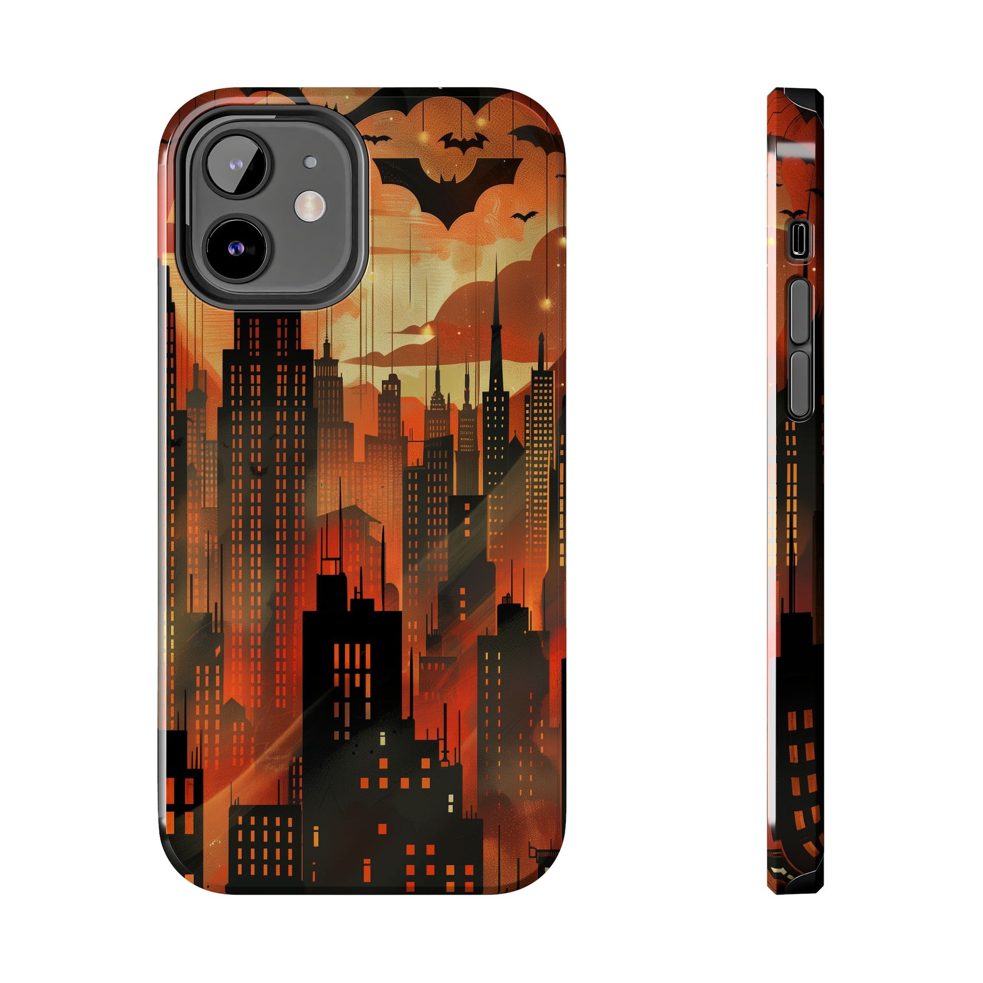 Batman Inspired Phone Case - Gotham Art Deco Style - Comic Book Hero Phone Cover - Unique Superhero Accessory