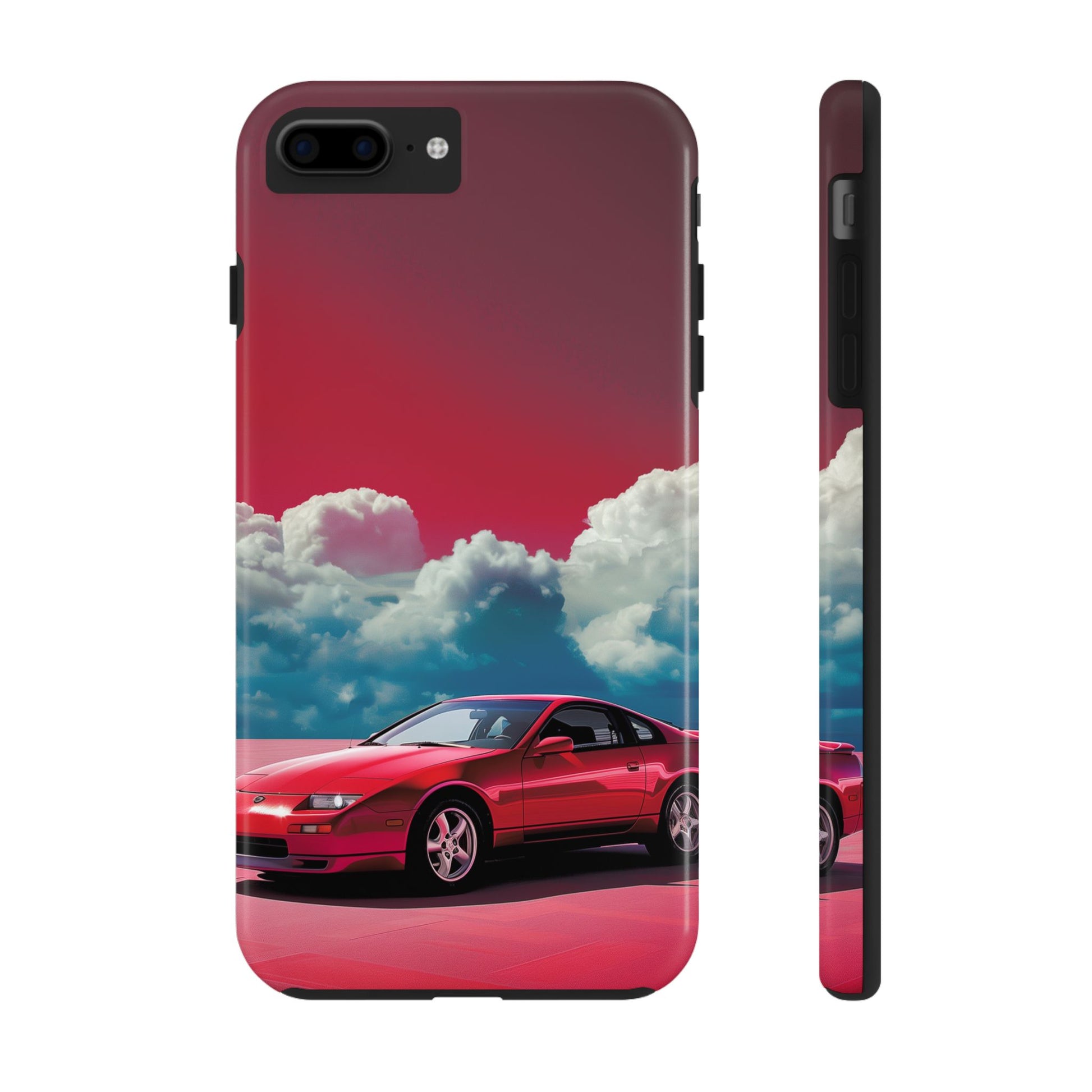 Durable 80s Retro Car Phone Case - Tough Vintage Design - Protective Mobile Cover - Fun Classic Car Accessory