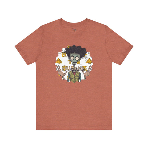 Alien Conspiracy Theory Ancient Human Fan Graphic Tee Crazy Hair Pyramids Egyptians UFO Shirt Extraterrestrial