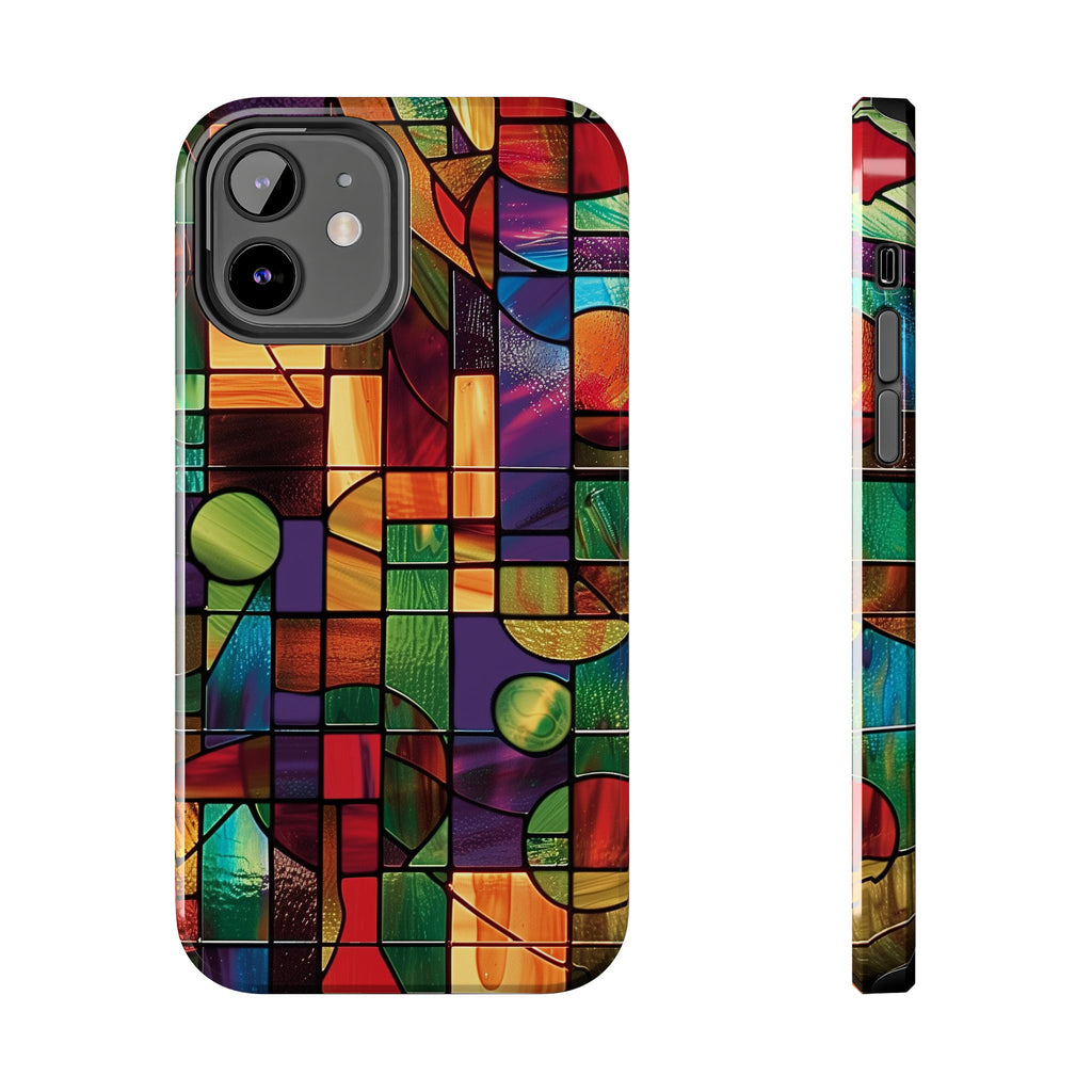 Frank Lloyd Wright Inspired Stained Glass Phone Case, Artistic iPhone Case, Architectural Design, Art Deco iphone Case, iphone 15 pro max