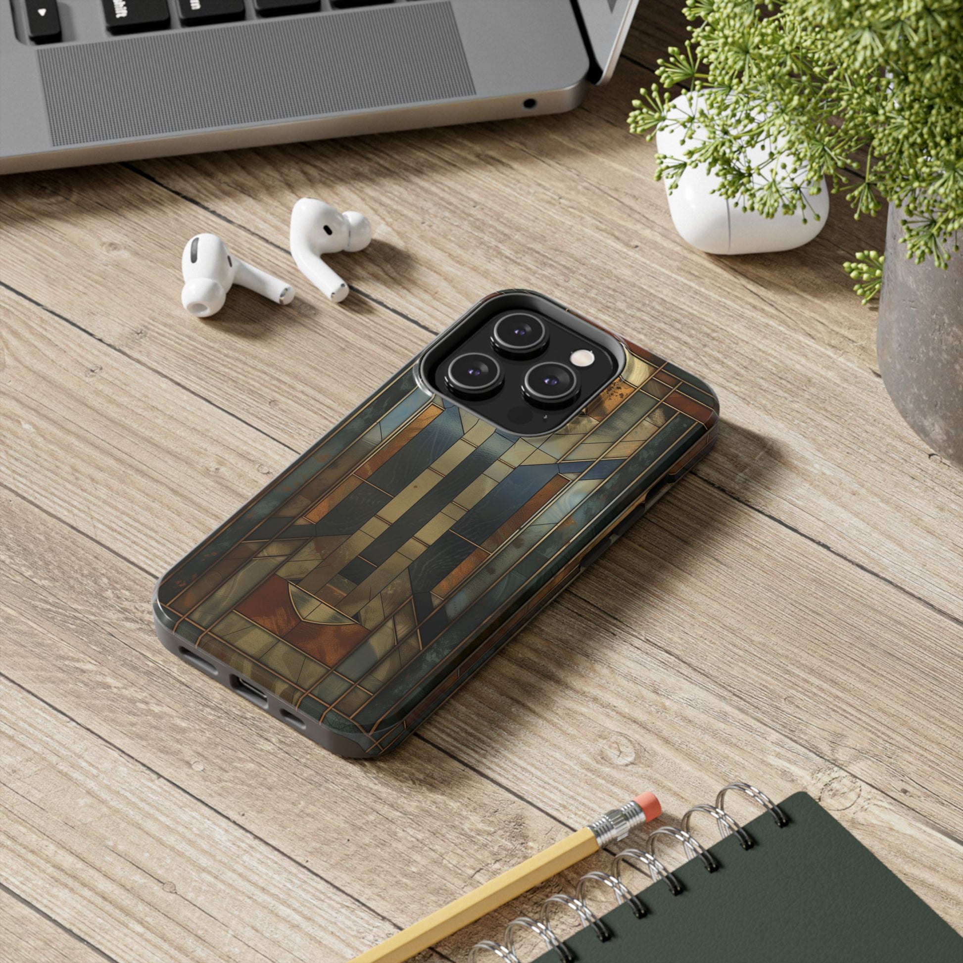 Frank Lloyd Wright Stained Glass Phone Case - Architectural Style Phone Cover - Stained Glass Design Phone Case - Unique Phone Accessory
