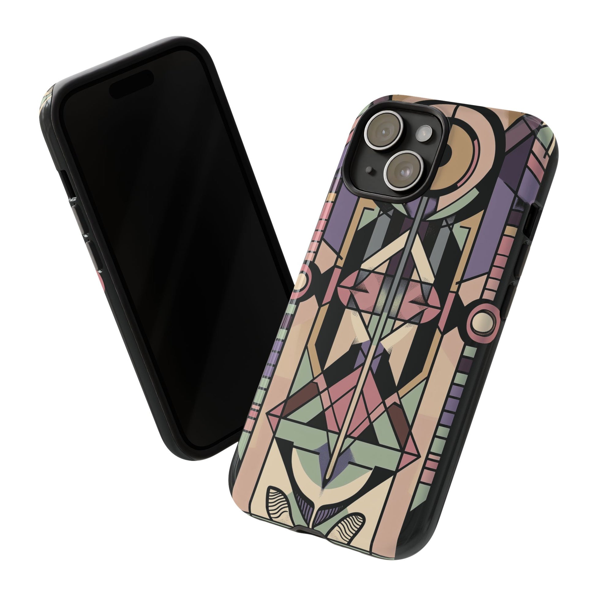 Art Deco Geometric Phone Case Design Tamara de Lempicka Frank Lloyd Wright Prairie Style Stylish iphone 13 14 15 16 Pro Max Plus Galaxy