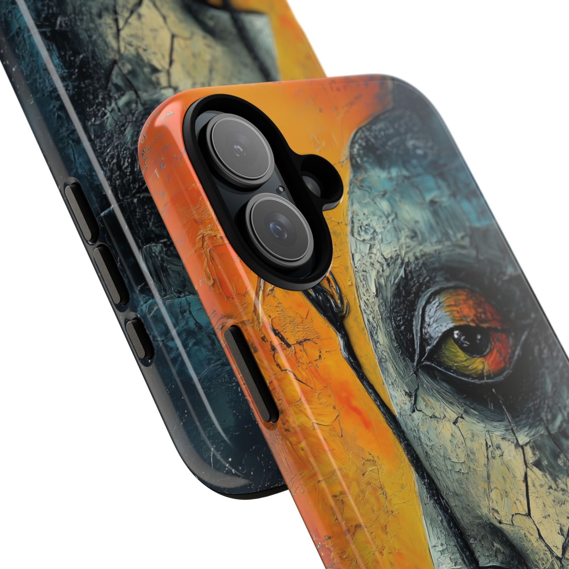 Surrealist Art Phone Case Salvador Dali Style Face Tough Case Unique Artistic 3D Textured Look Surrealism Gift Art iPhone 13 14 15 16