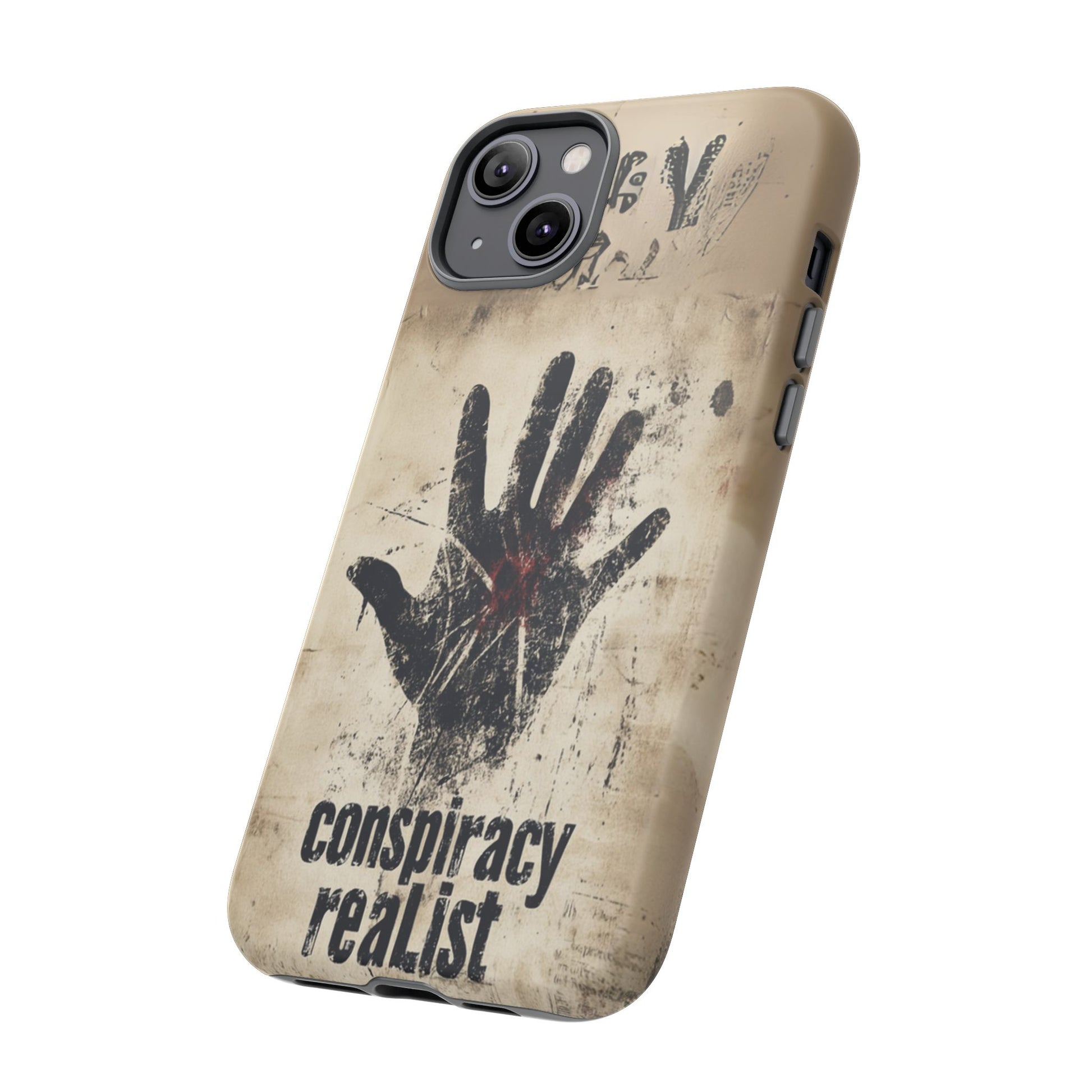 Conspiracy Theories Paranormal Mystery UFO X-Files Inspired Ghostly Hand Conspiracy Realist Cryptid iPhone 13 14 15 16 Pro Max Galaxy Pixel
