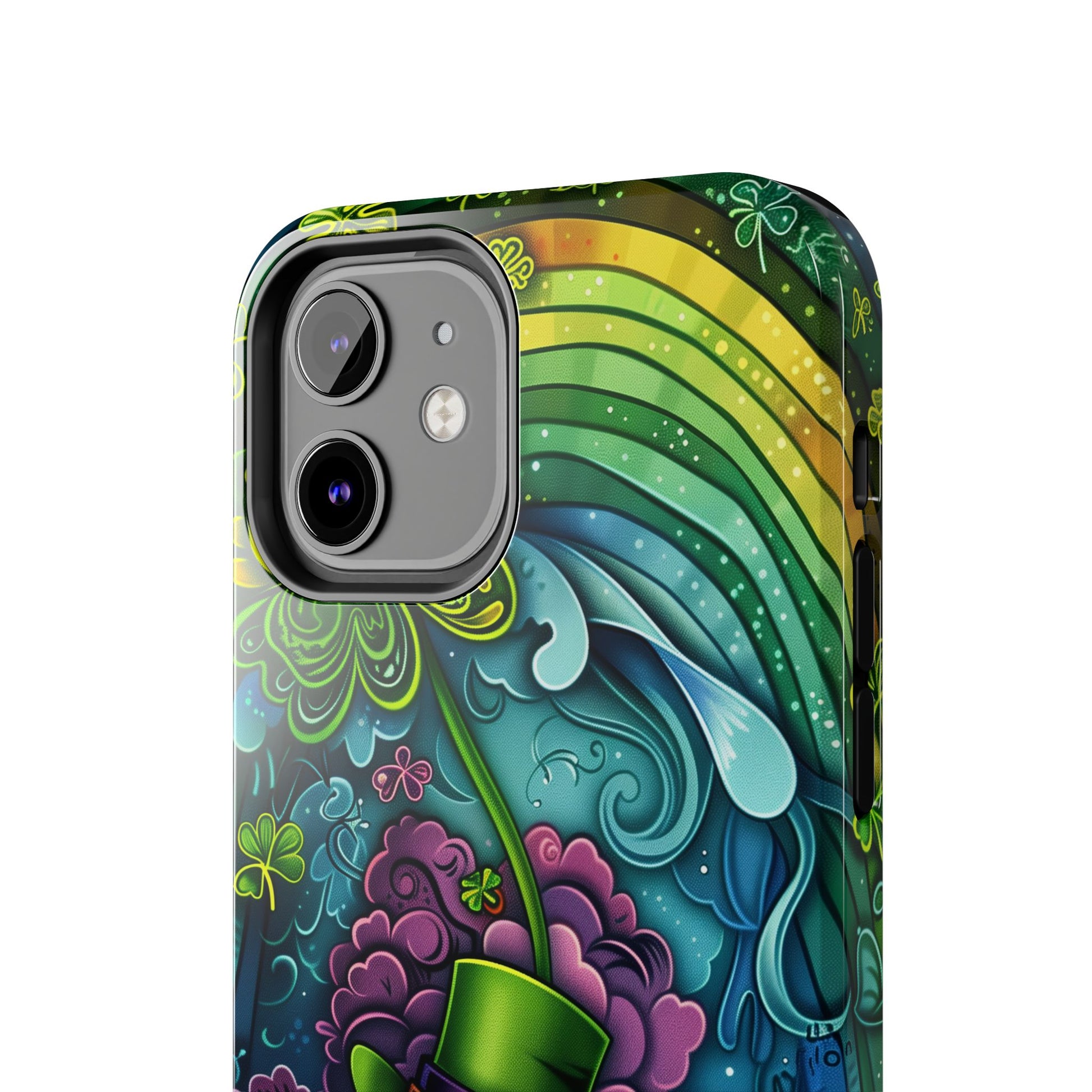 St. Patrick's Day Lucky Phone Case, Green Shamrock Protective Cover, Durable Irish Luck Phone Accessory, Holiday Gift Idea