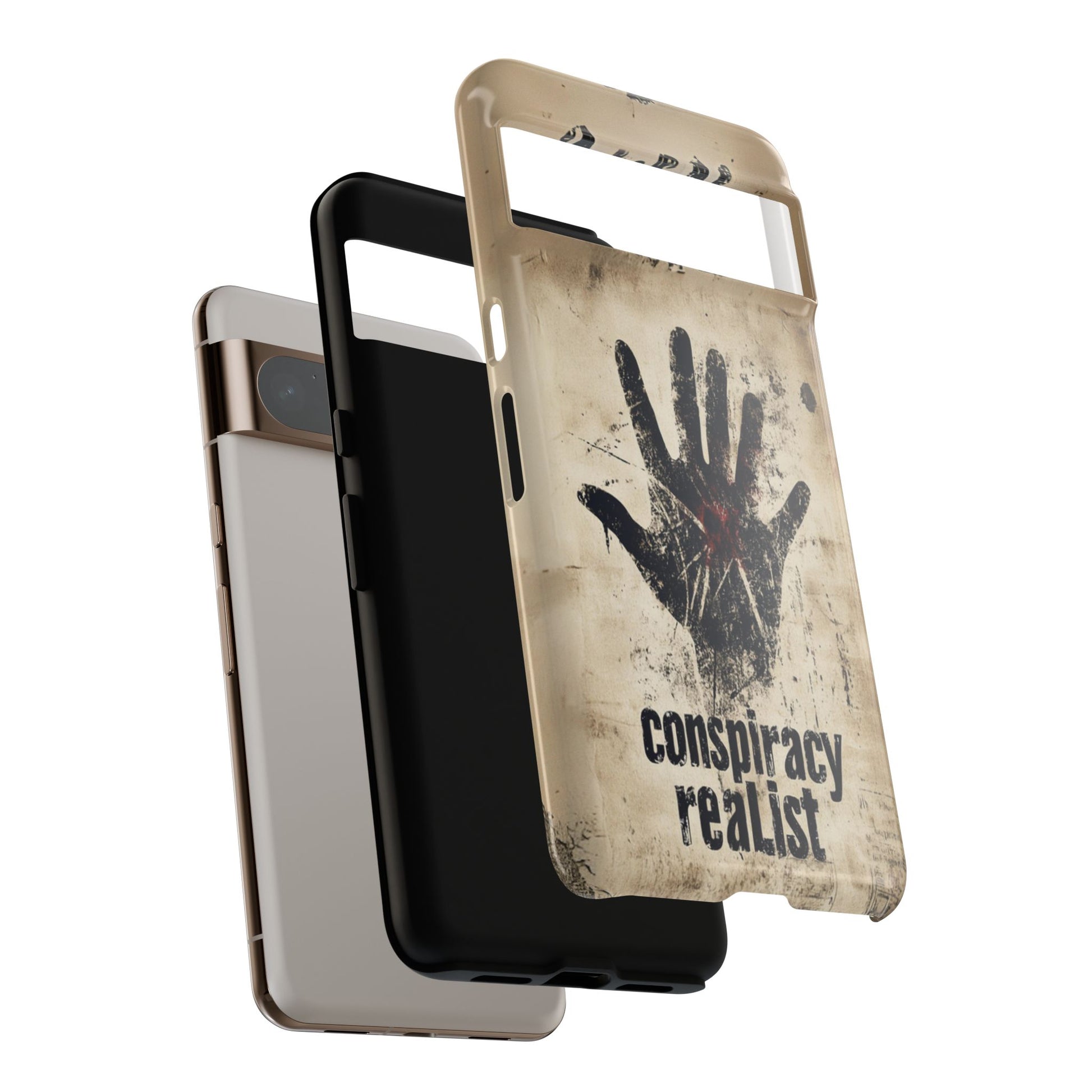 Conspiracy Theories Paranormal Mystery UFO X-Files Inspired Ghostly Hand Conspiracy Realist Cryptid iPhone 13 14 15 16 Pro Max Galaxy Pixel