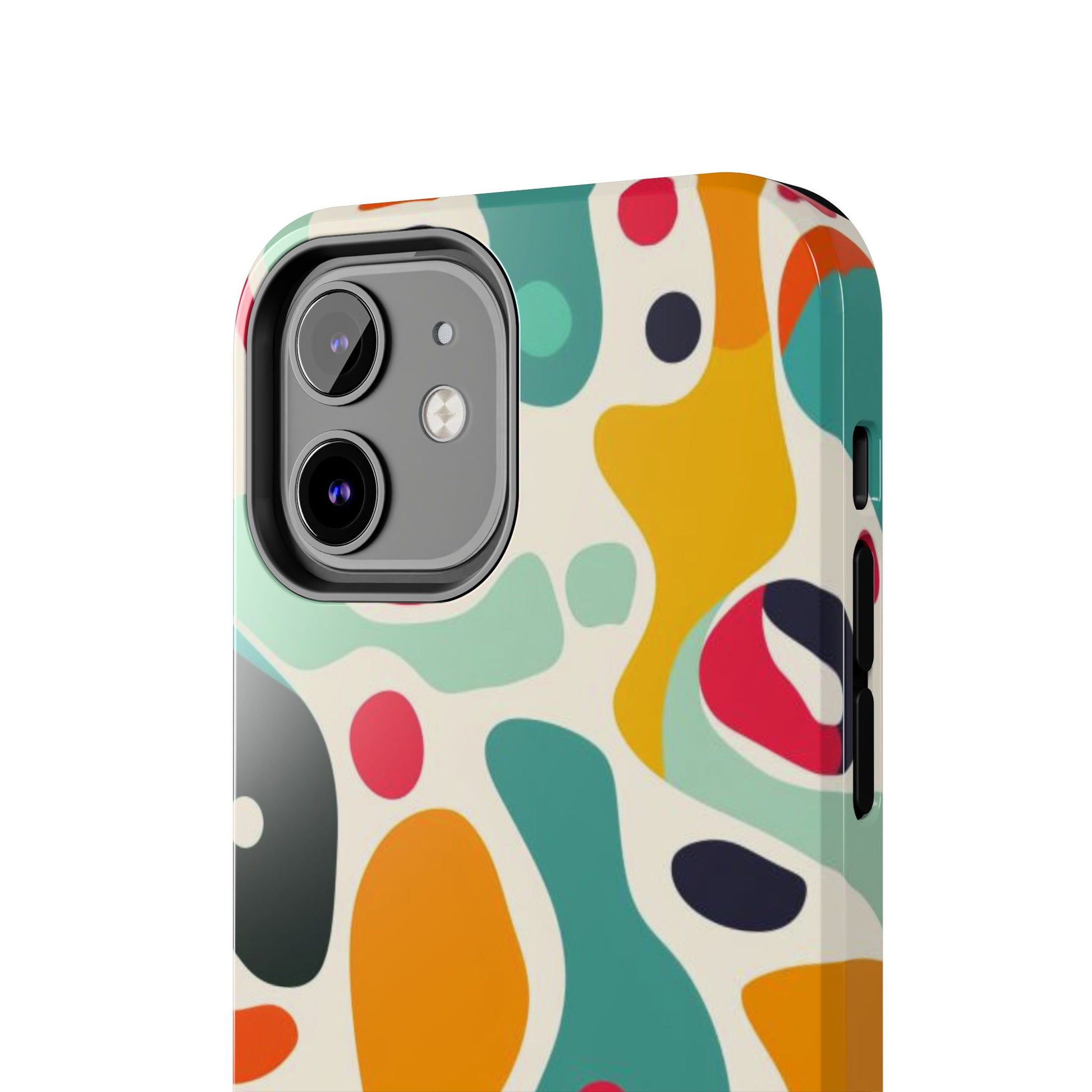 Mid Mod Fun Spots - Colorful Mid Mod Design Durable Phone Case - Vibrant and Stylish iPhone Tough Cover - Fun Retro Protection Accessory