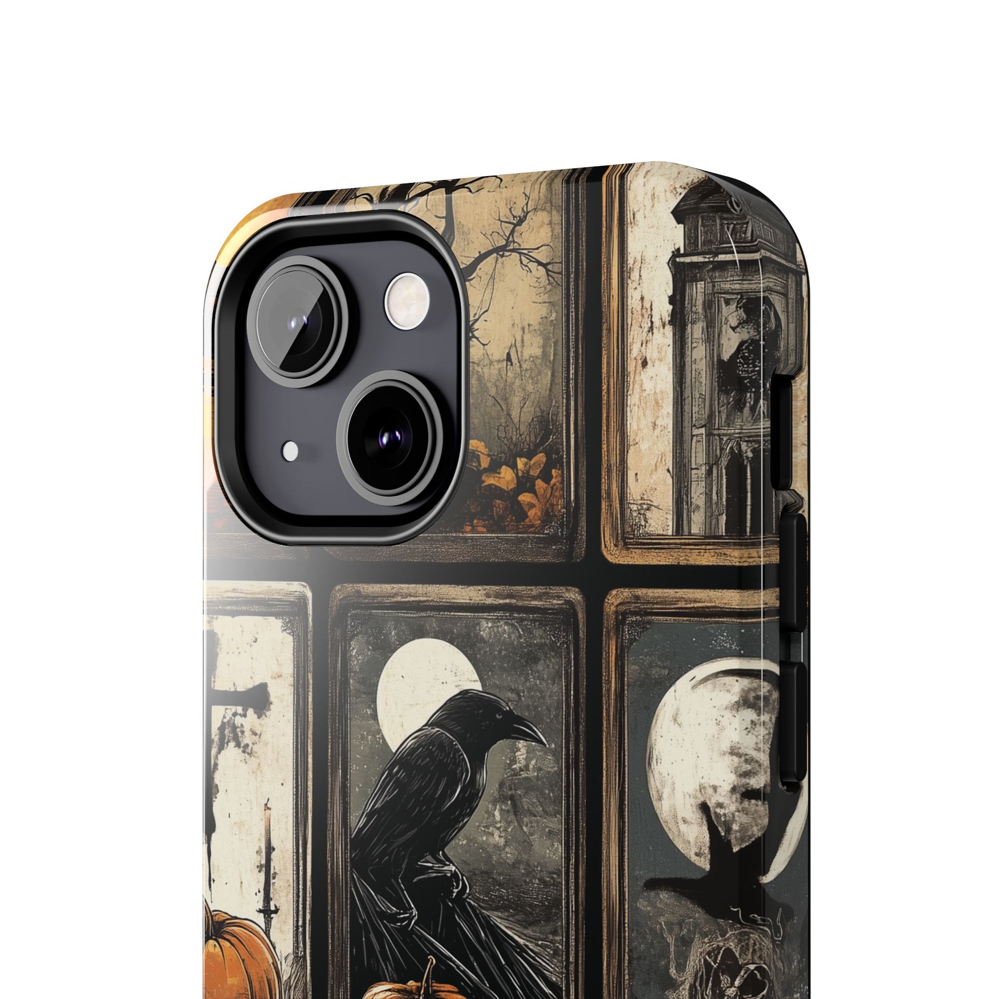 The CrowTarot Card Mystical Phone Case Psychic Dark Academia Halloween Gothic Phone Case Street iPhone 15 Pro Max Samsung Galaxy
