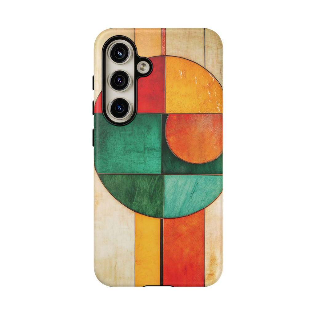 Circles Frank Lloyd Wright Usonian Prairie Phone Case Geometric Stained Glass Art Deco Marble Gold 13 14 15 16 iPhone Pro Max Galaxy Pixel